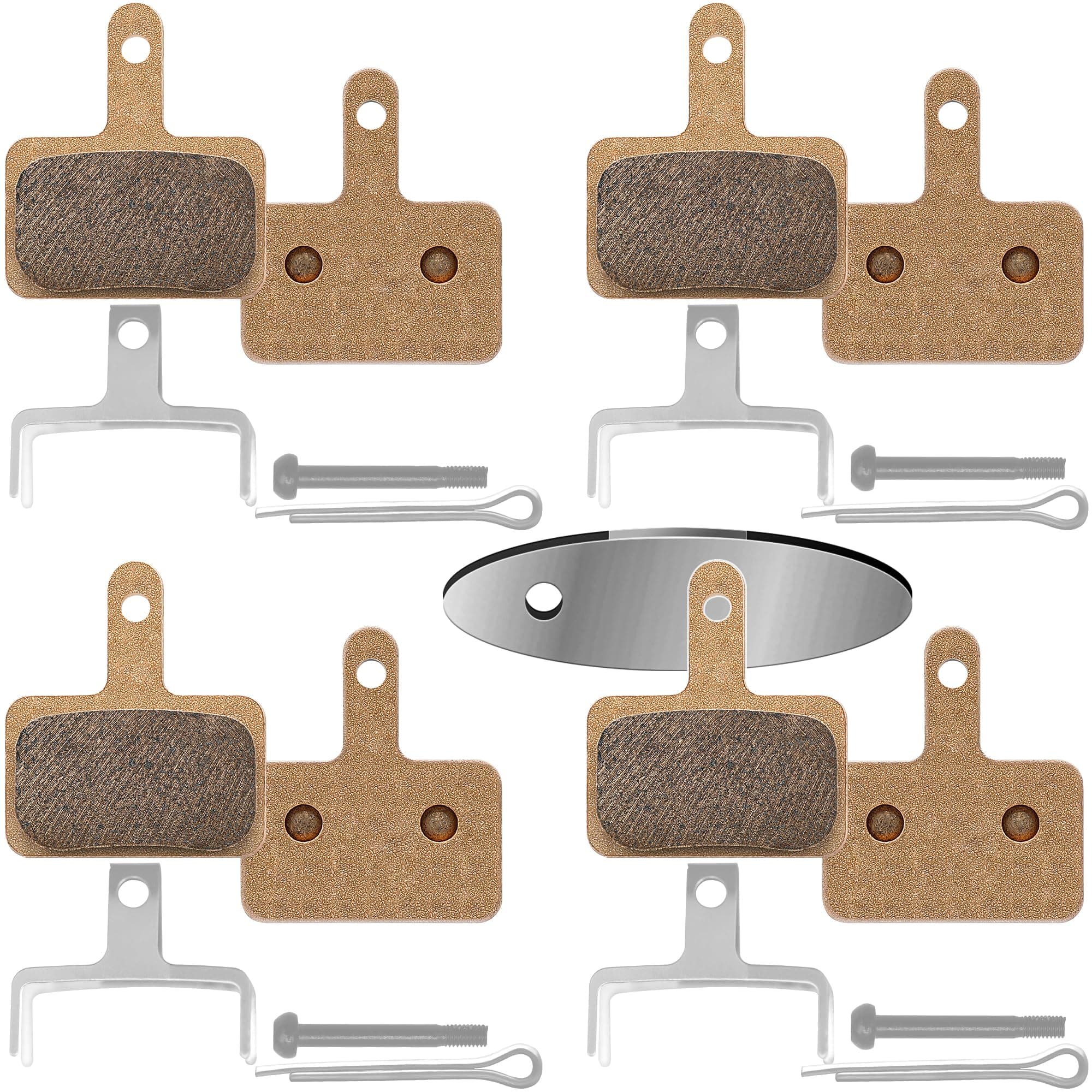 4 Pairs Bike Brake Pads,Bicycle Disc Brake Pads for TRP Tektro Shimano Deore Br-M575 M525 M515 T615 T675 M505 M395 M375 M315 M355 C501 M495 M486 M485 M475 M465 M447 M446
