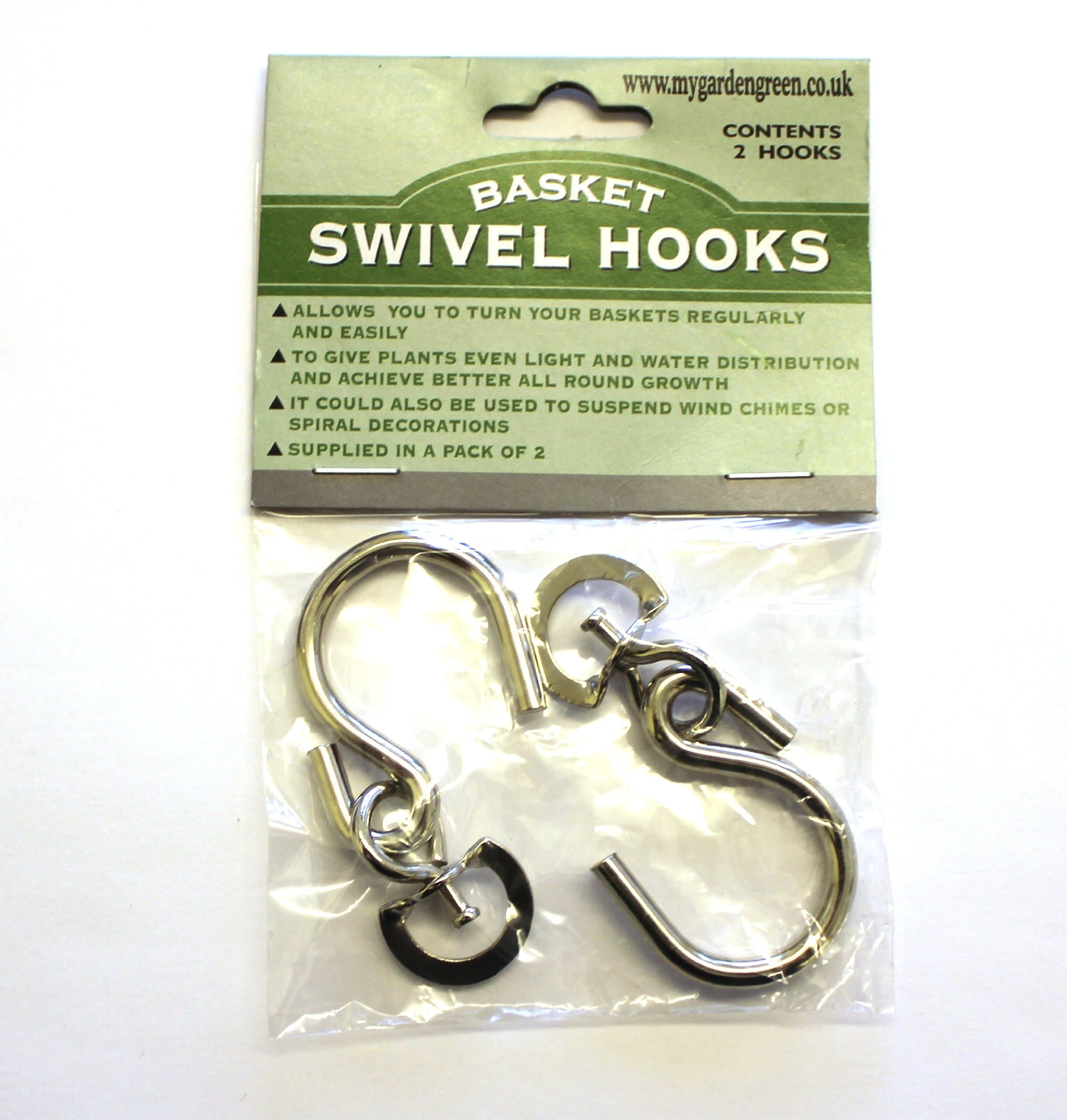 MyGardenGreen 4x Hanging Basket Swivel Hooks