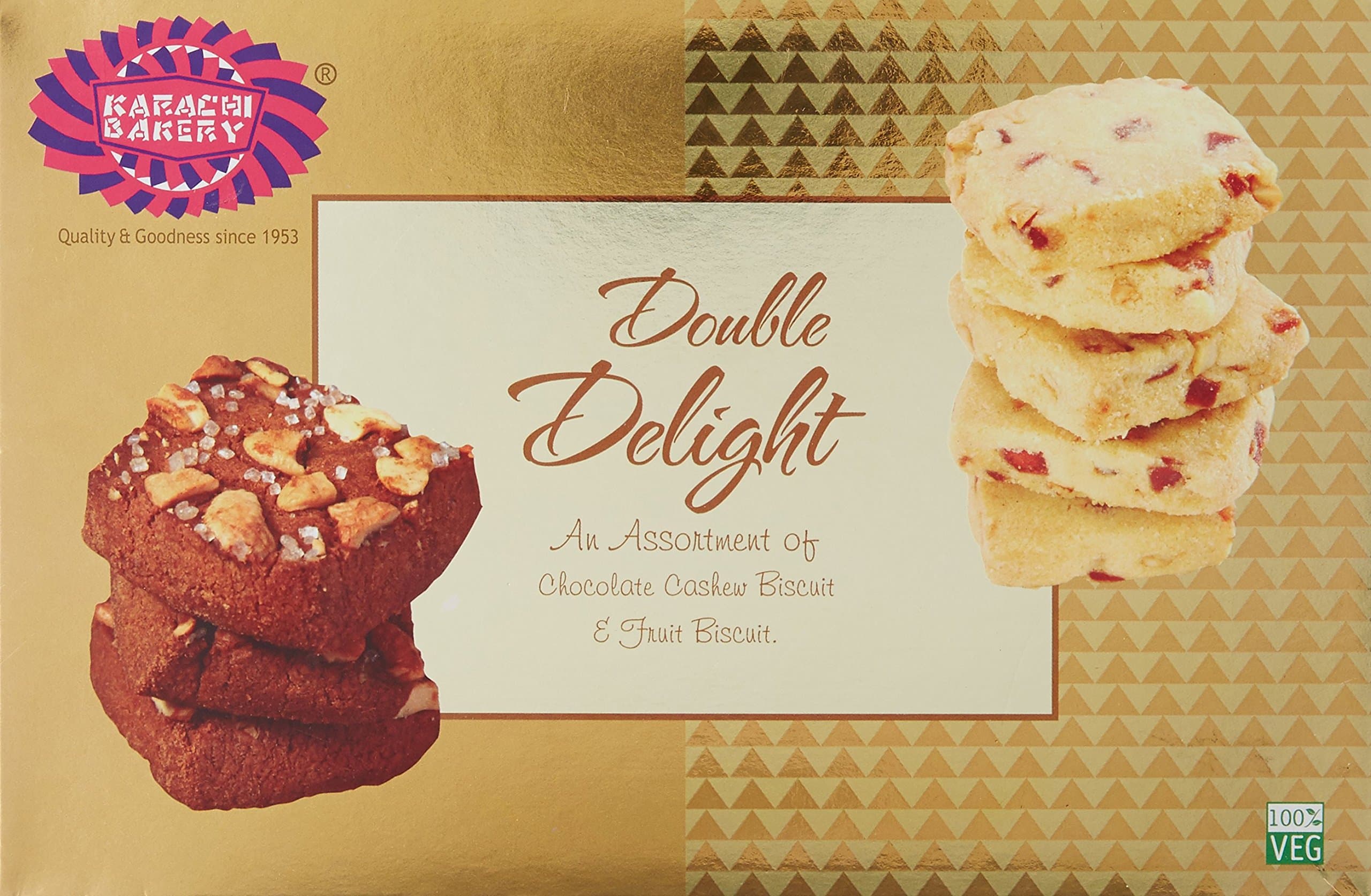 Double Delight Fruit Biscuit with Chocolate Cashew, 400 g
