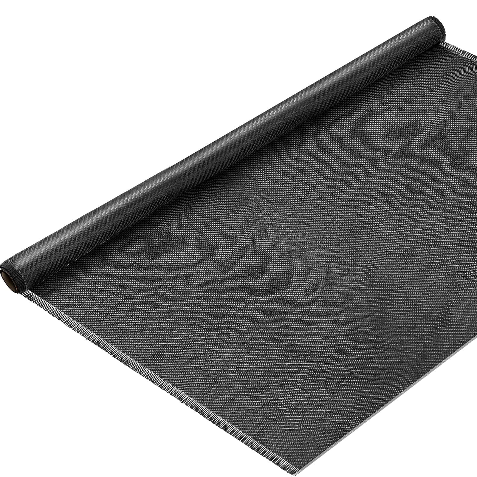 Tudomro 4.17ft x 39.4'' Carbon Fiber Fabric Black Pure Carbon Fiber Sheet 2 x 2 Twill Weave-3k/220g for Cars Structural Reinforcement on Concrete Wall Basement Boat Repair (1 Roll)