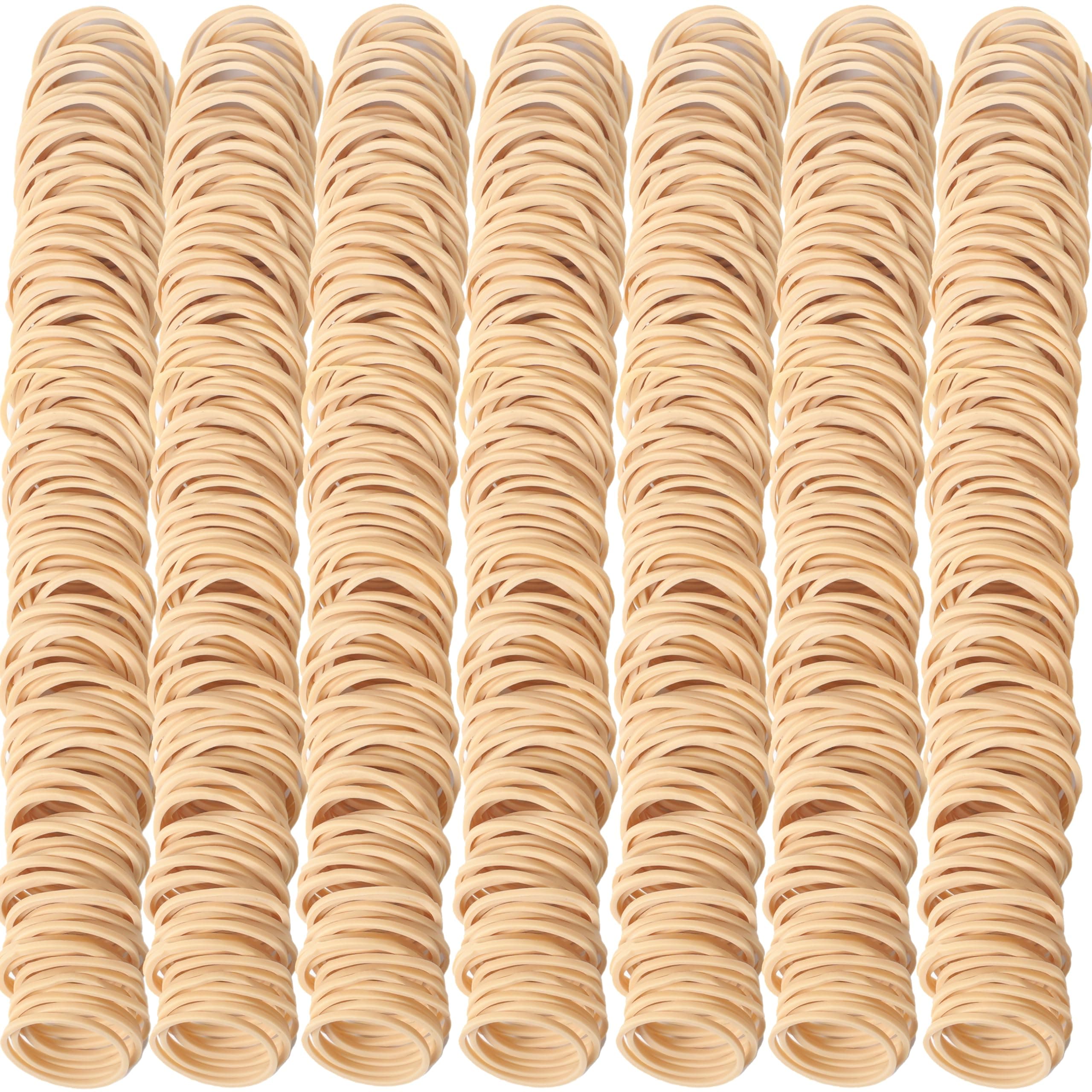 Rubber Bands Size #10 Beige 760 pcs Approximately 0.42 lb 1 inch Light Brown #10 Elastic Rubber Bands for Office Supplies