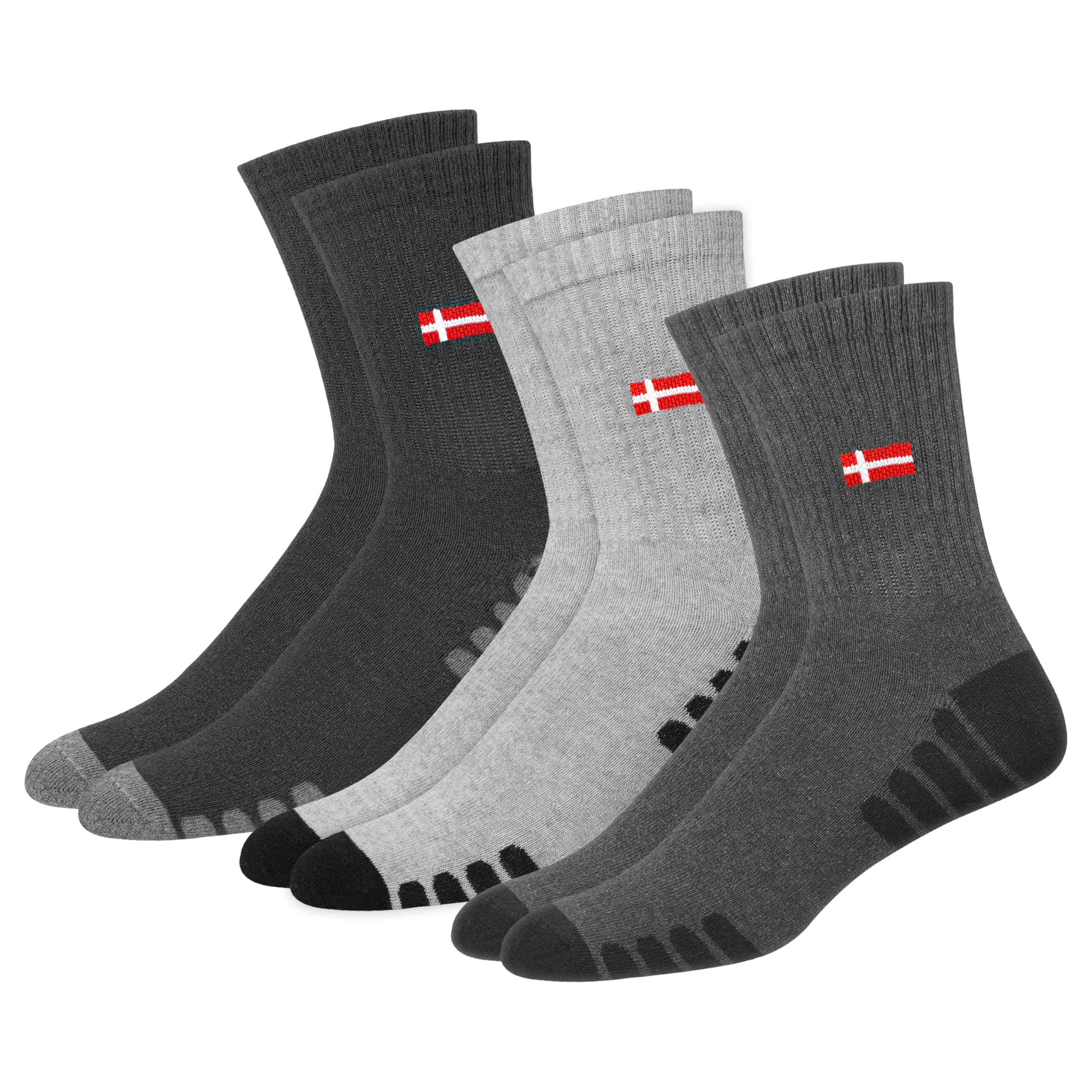 Sports Crew Socks for Men Premimum Cotton Athletic Socks, Pack of 3, Free Size