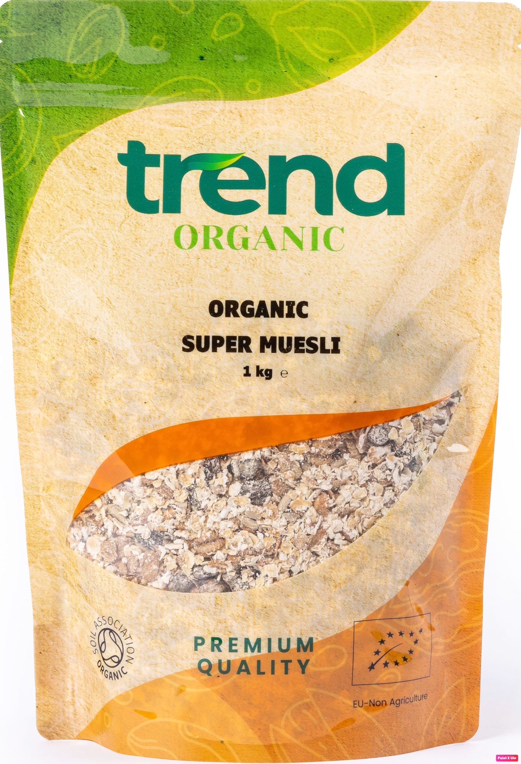 Super Muesli,1kg-No Added Sugar, Nutrient-Packed Blend with Chopped Dried Fruits, Nuts & Seeds, Perfect for a Wholesome Breakfast, Vegan, Certified Organic, GMO-Free, No Preservatives