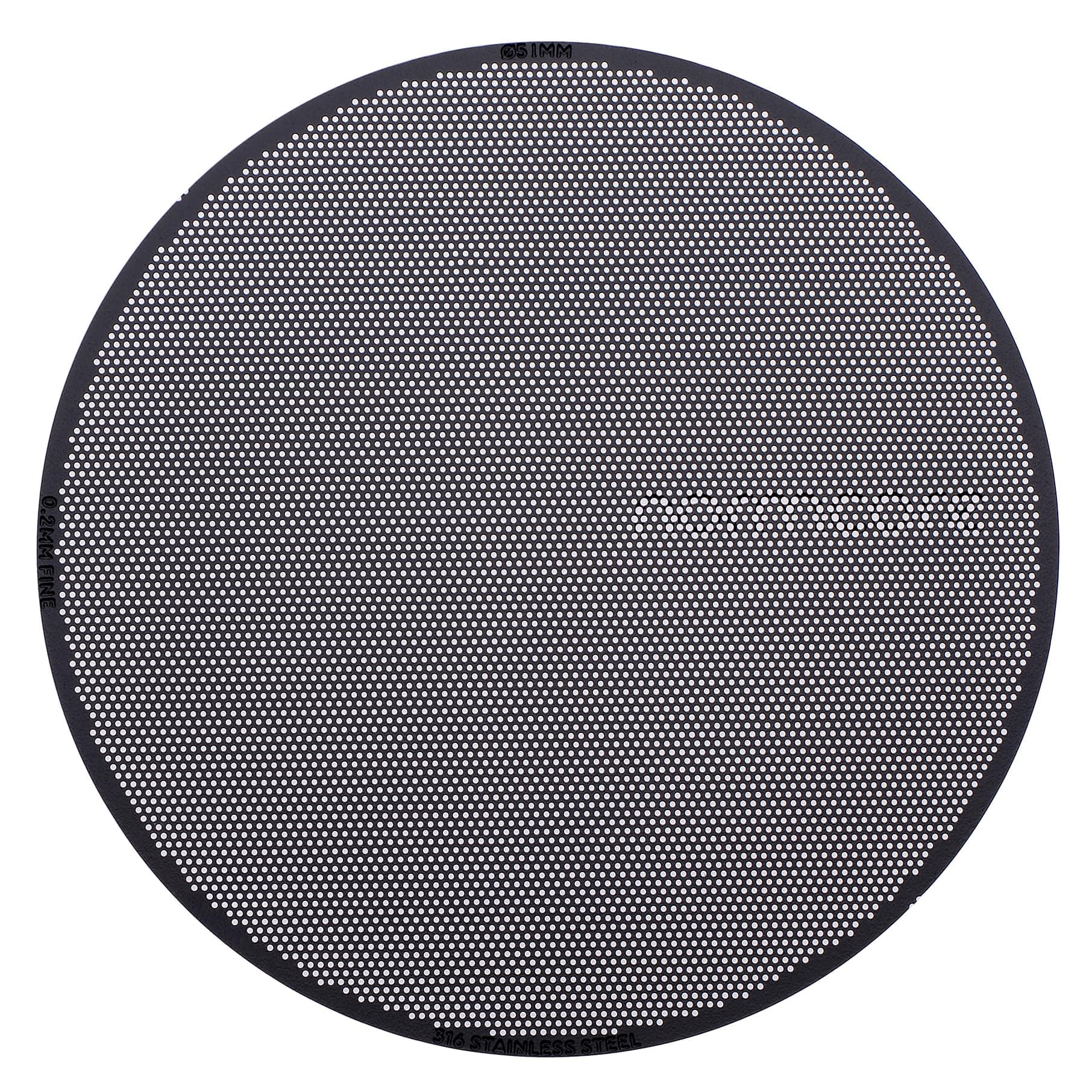Normcore 51mm ウルトラスリム 0.2mm パックスクリーン - 下部シャワースクリーン - メタルコーヒー再利用可能フィルター 51mmポルタフィルター用 - 200ミクロンレーザーエッチング - 316ステンレススチール チタンPVDコーティング