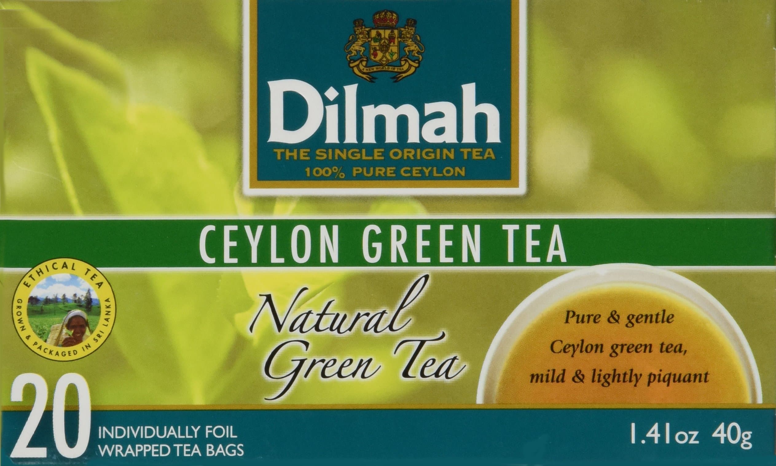 Dilmah Green (20 Individually Wrapped Tea Bags)