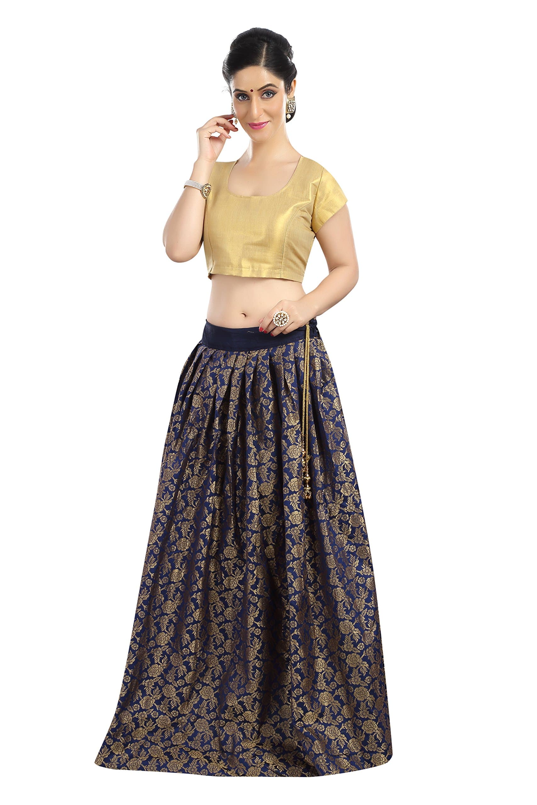 Elexsis Fashion Women's Tapeta Silk Anarkali Gown (204_Seagreen_Free Size)