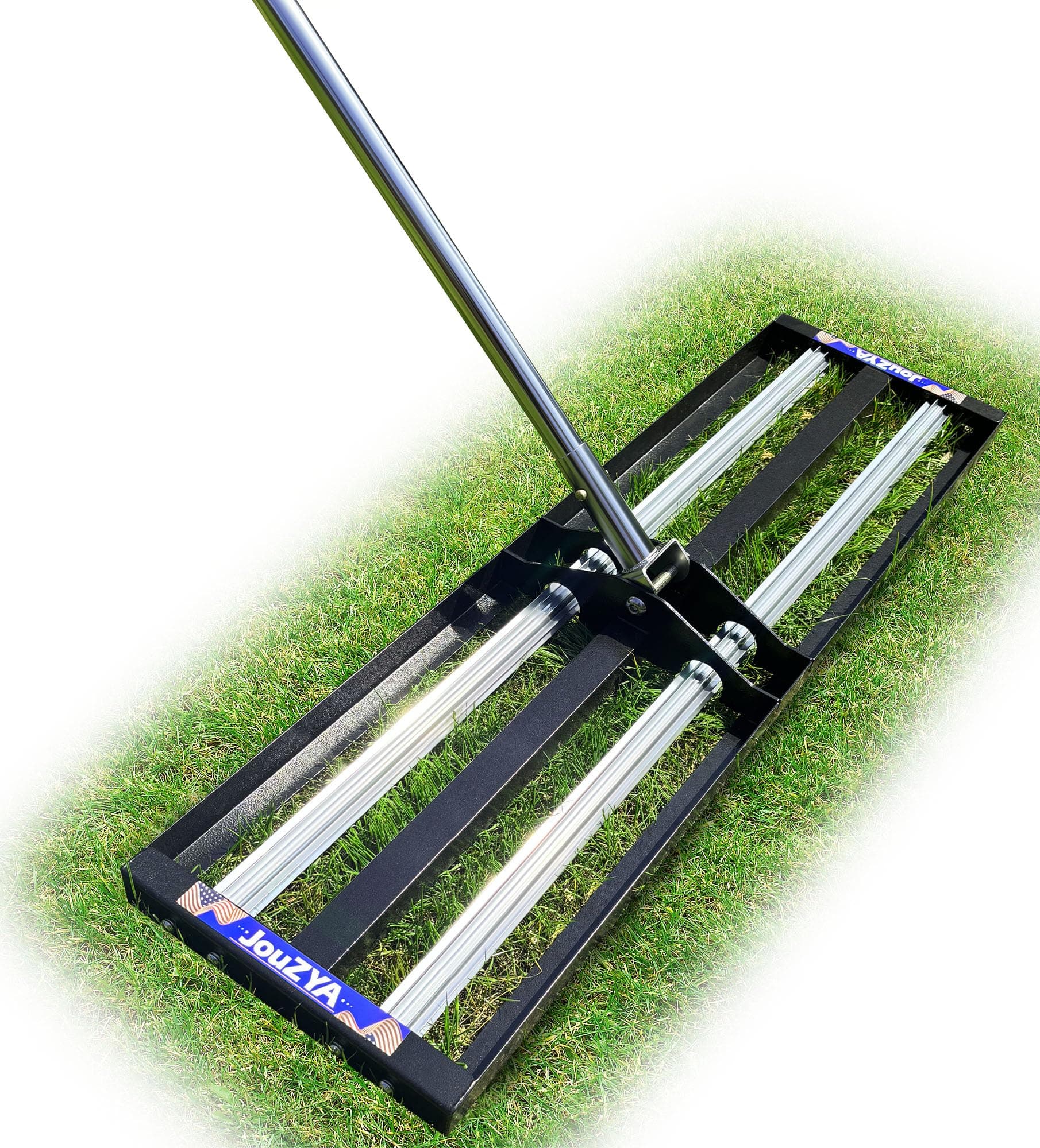 [Updated] New Model Lawn Leveling Rake, 17"x10" Level Lawn Tool with Rotating Roller, Heavy-Duty Lawn Leveler with 70" Extended Handle, Yard Leveling Rake Suit for Garden, Golf Lawn, Farm