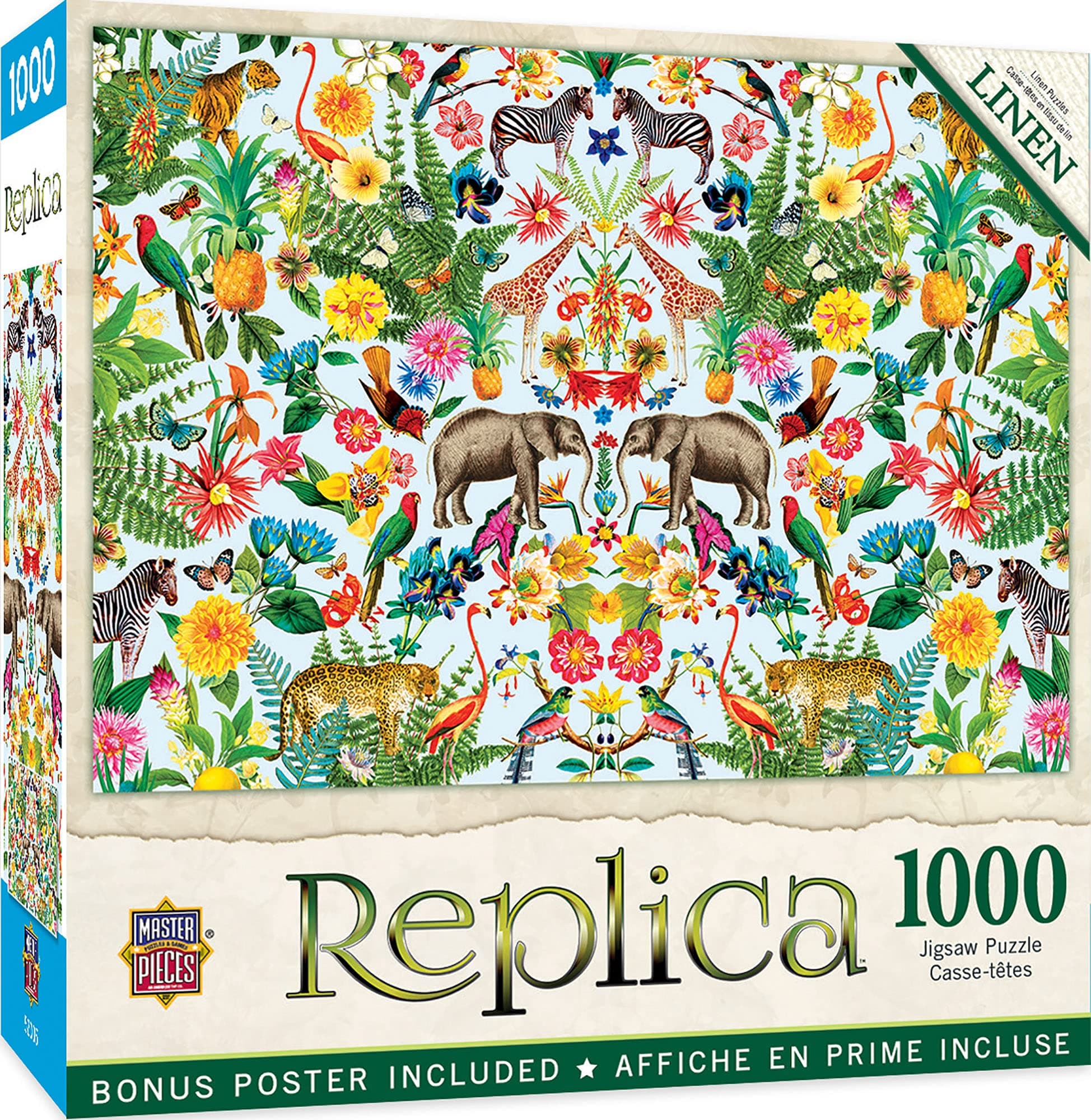 MasterPieces 1000 Piece Jigsaw Puzzle for Adults, Family, Or Youth - Safari - 19.25"x26.75"