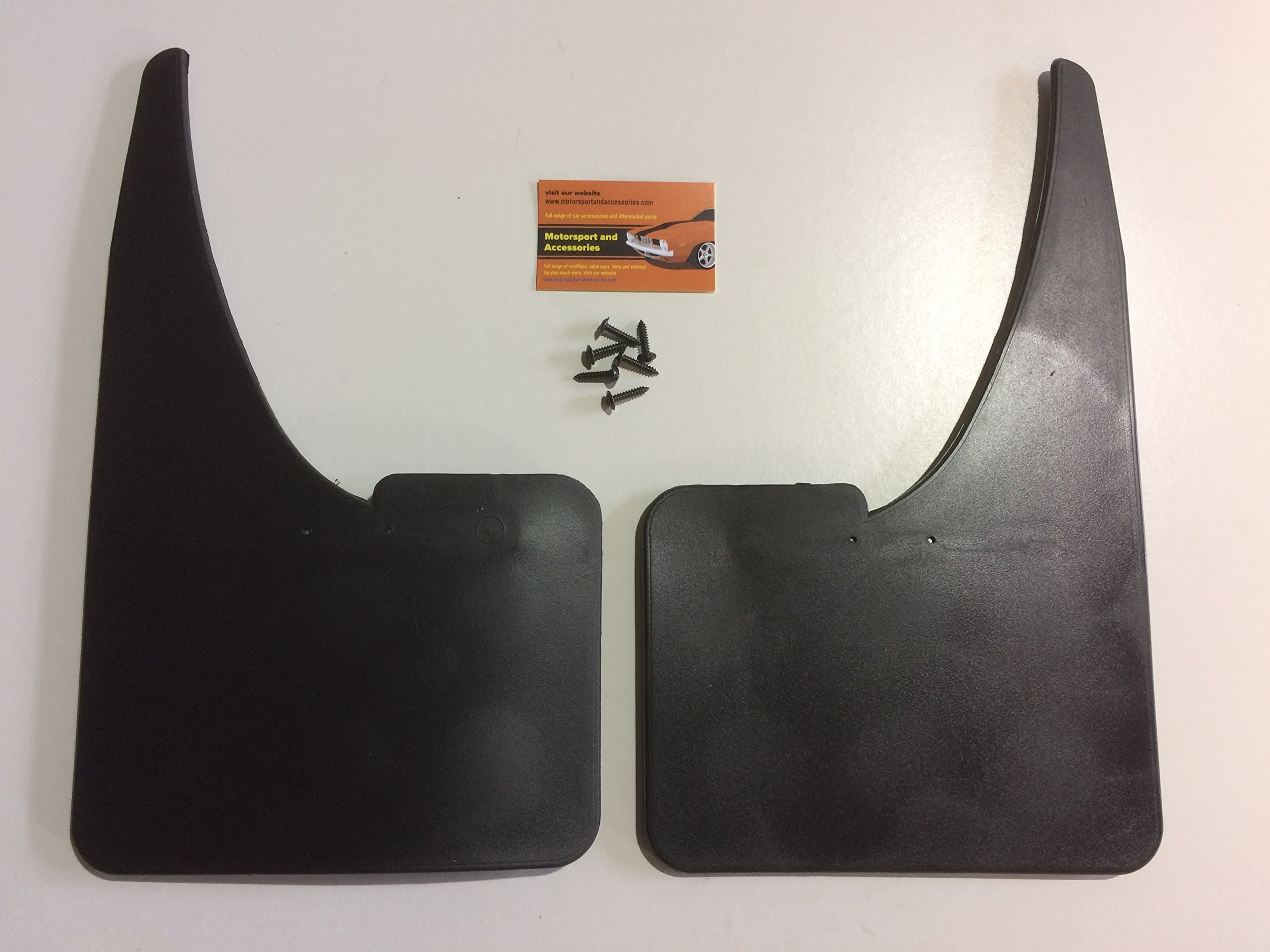 MSA© UNIVERSAL Car Rubber Black MUDFLAPS Mud Flaps Pair Of Mudflaps