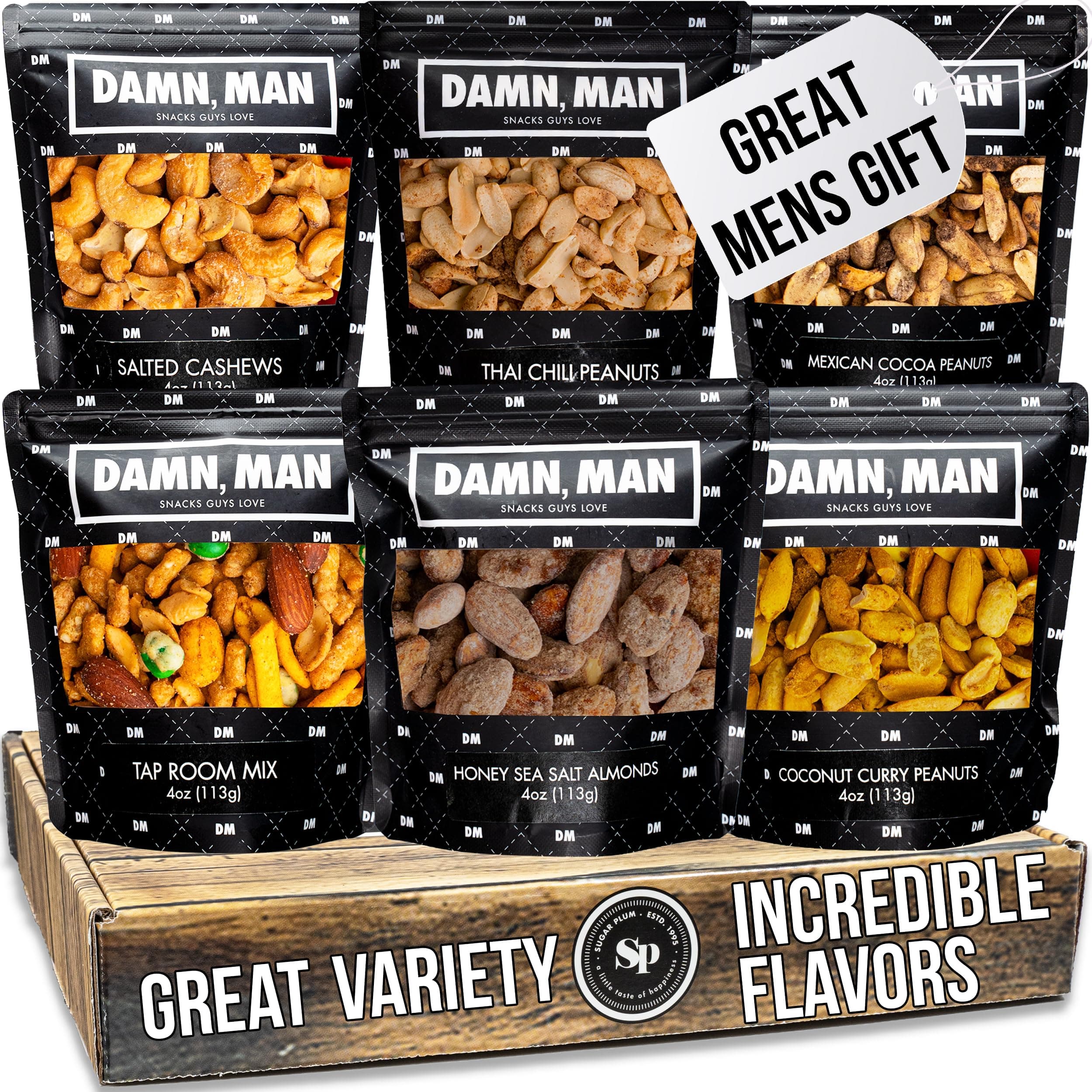- Gift Baskets for Men – Gourmet Nuts Gift Basket, Birthday Gift for Dad, Husband & Adults, Roasted Snack Box Variety, Easter Gifts for Men