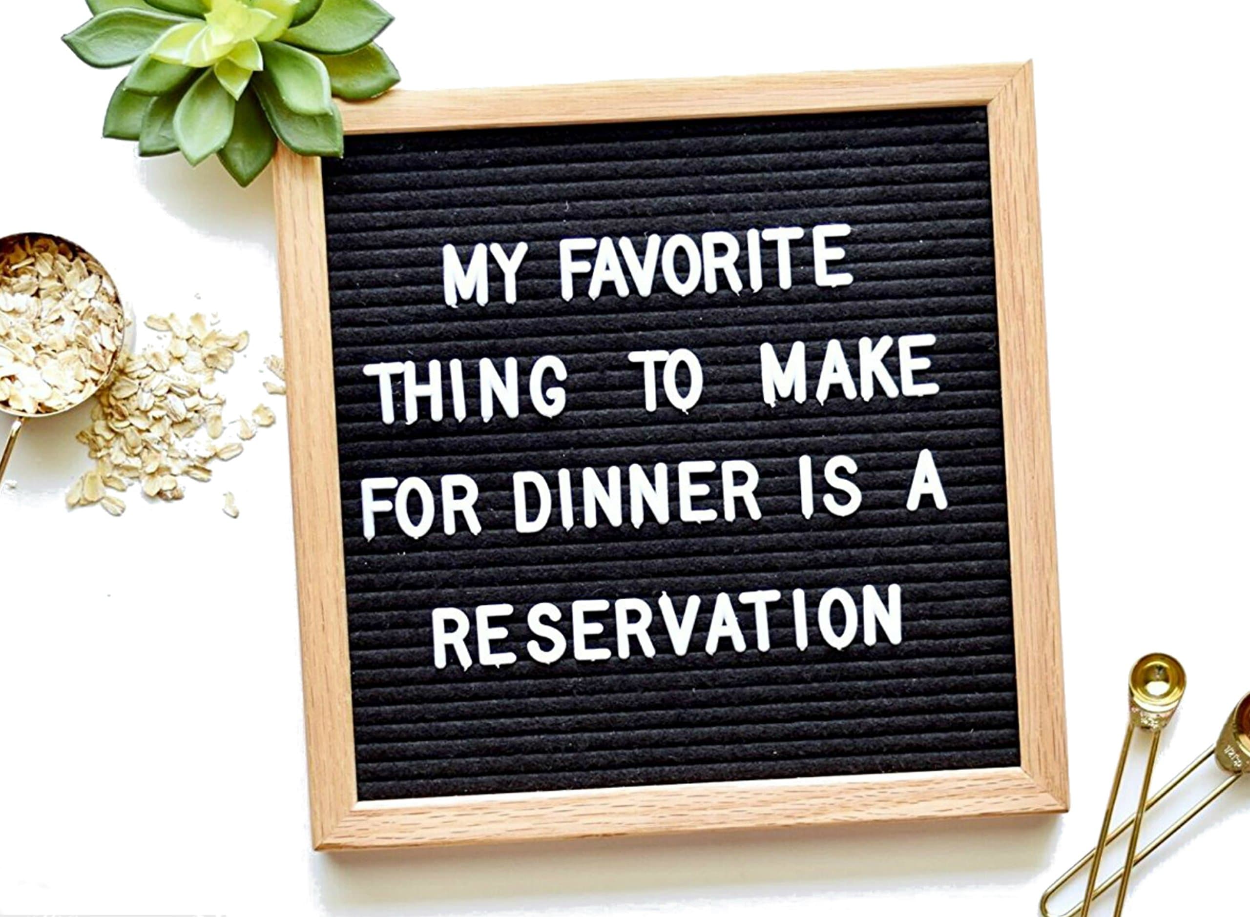 Felt Letter Board (10" x 10") | Black | Oak Frame - 300 Changeable White Letters/Numbers/Characters - Free Bag! - Text Box Brand