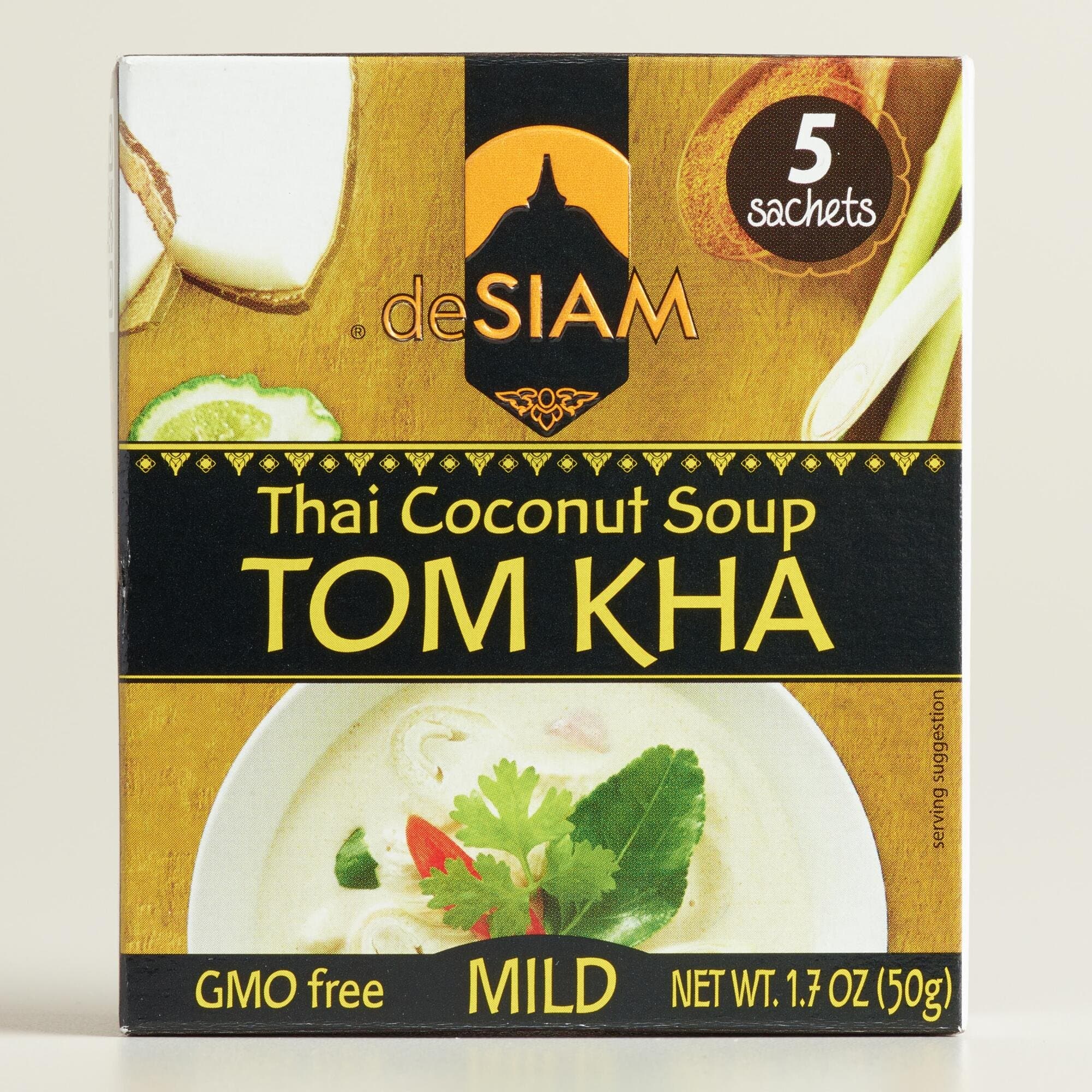 deSiam Instant Tom Kha Coconut Soup, Set of 12(1.7 oz)