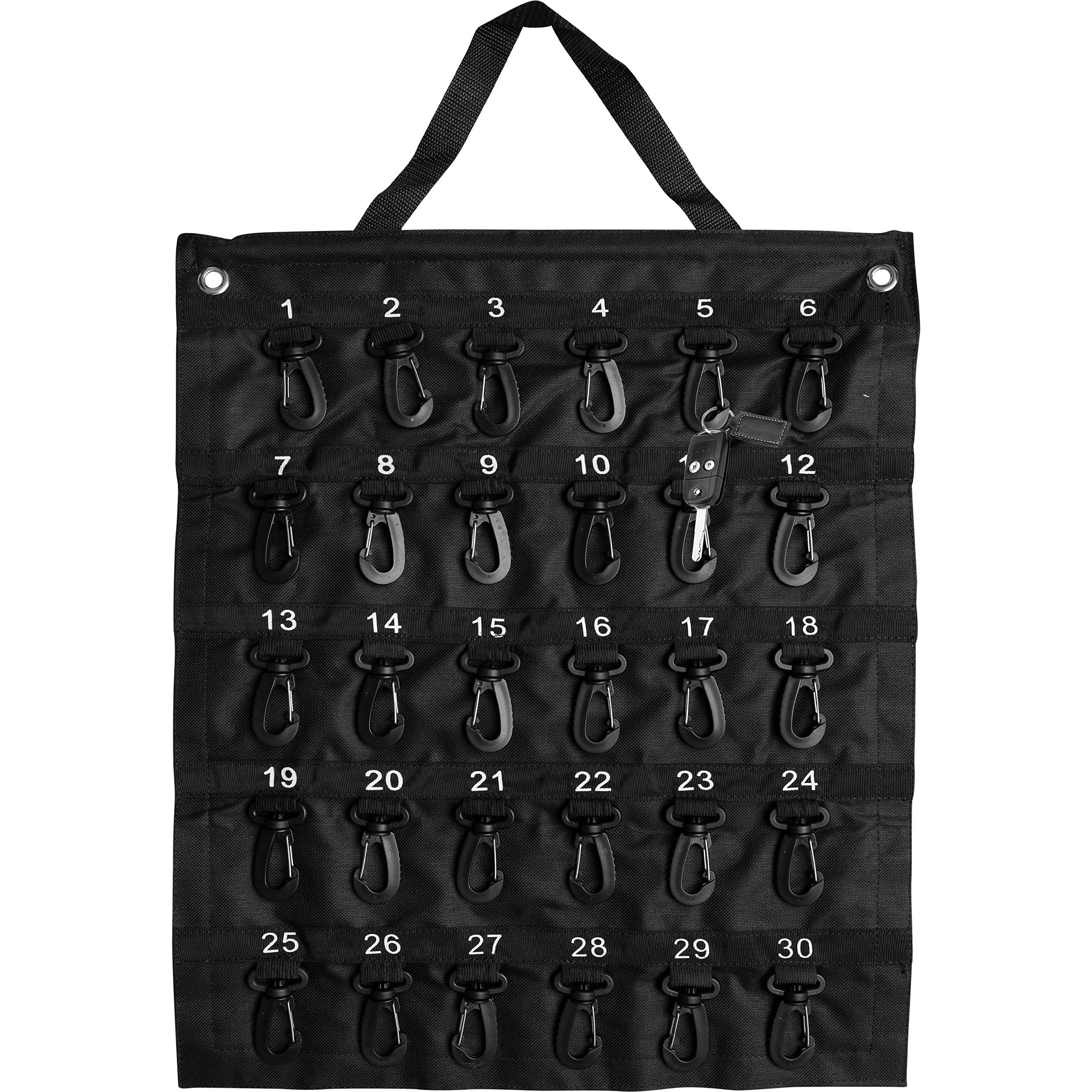 BER Products Rollable Key Case, Roll Up Key Organizer, Roll Up Key Case, Flexible Durable Vinyl, 30 Keys