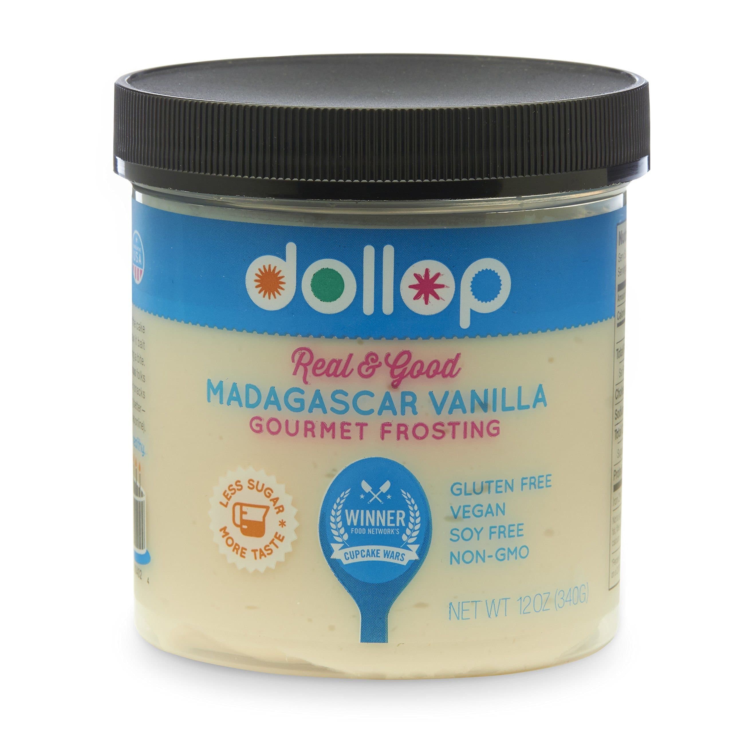 Dollop Gourmet Frosting Vanilla Madagascar, 12 oz