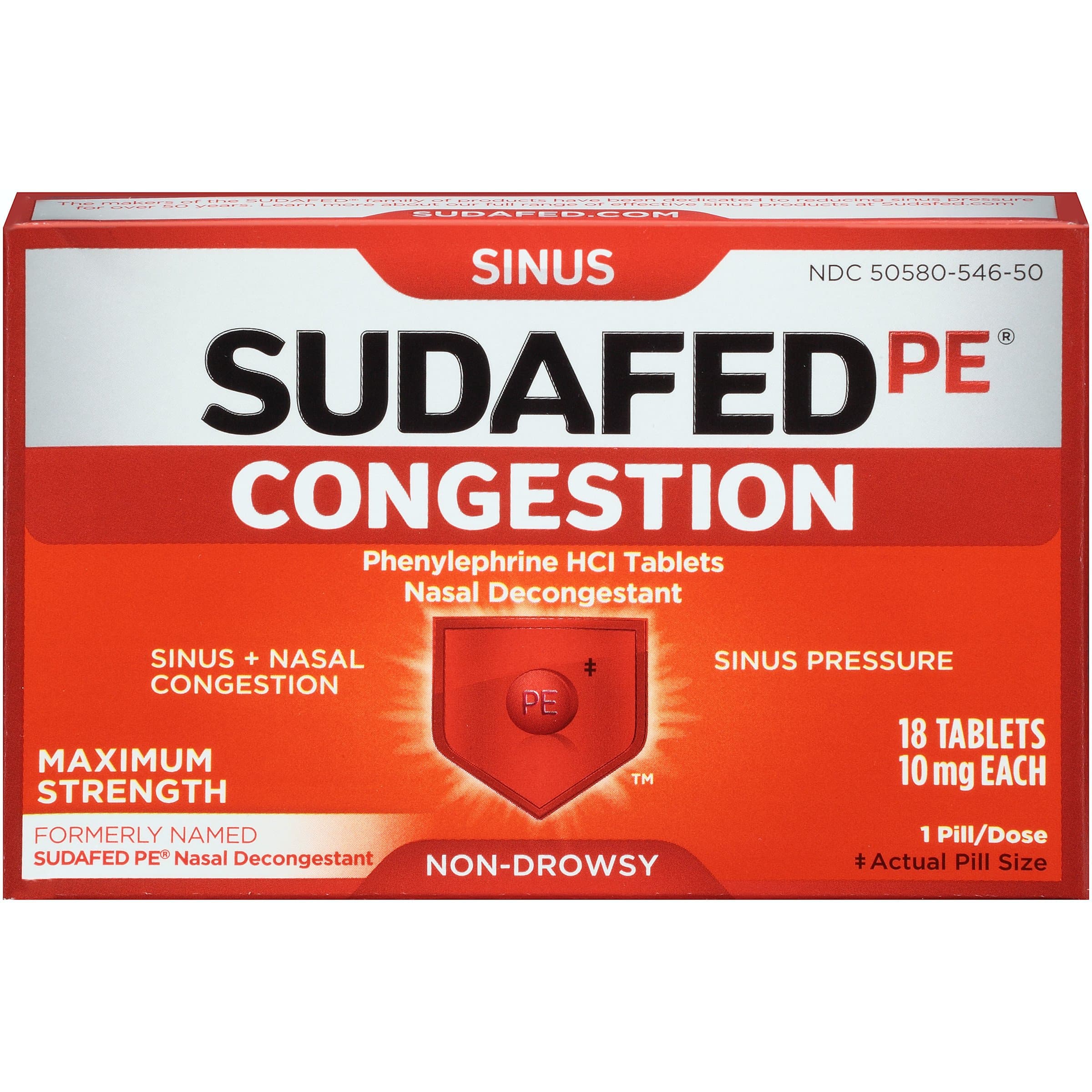 Congestion Tablets, 18 Count