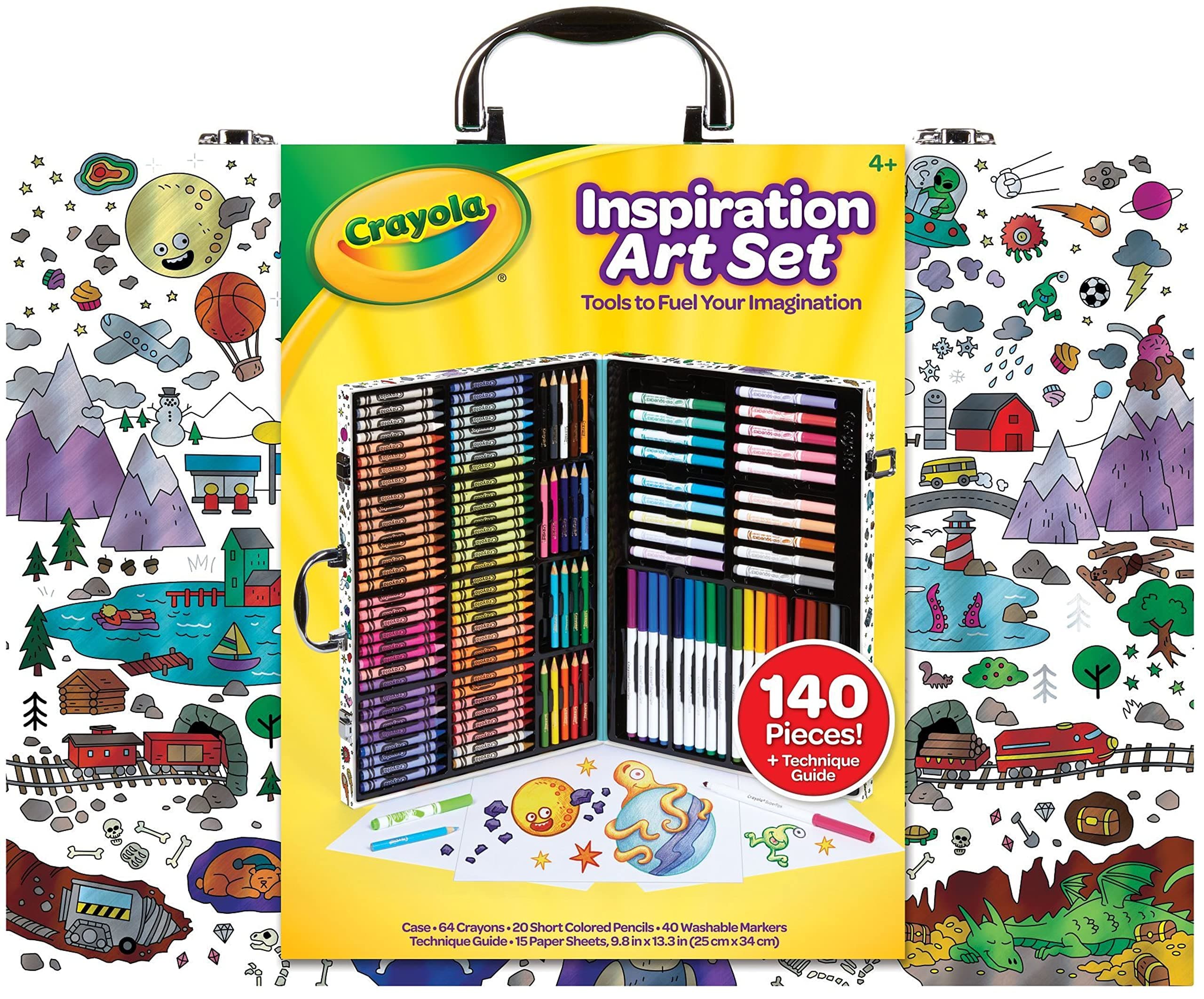 Crayola Inspiration Art Case, Art Set, Gifts for Kids, Age 4, 5, 6, 7 (Styles May Vary)