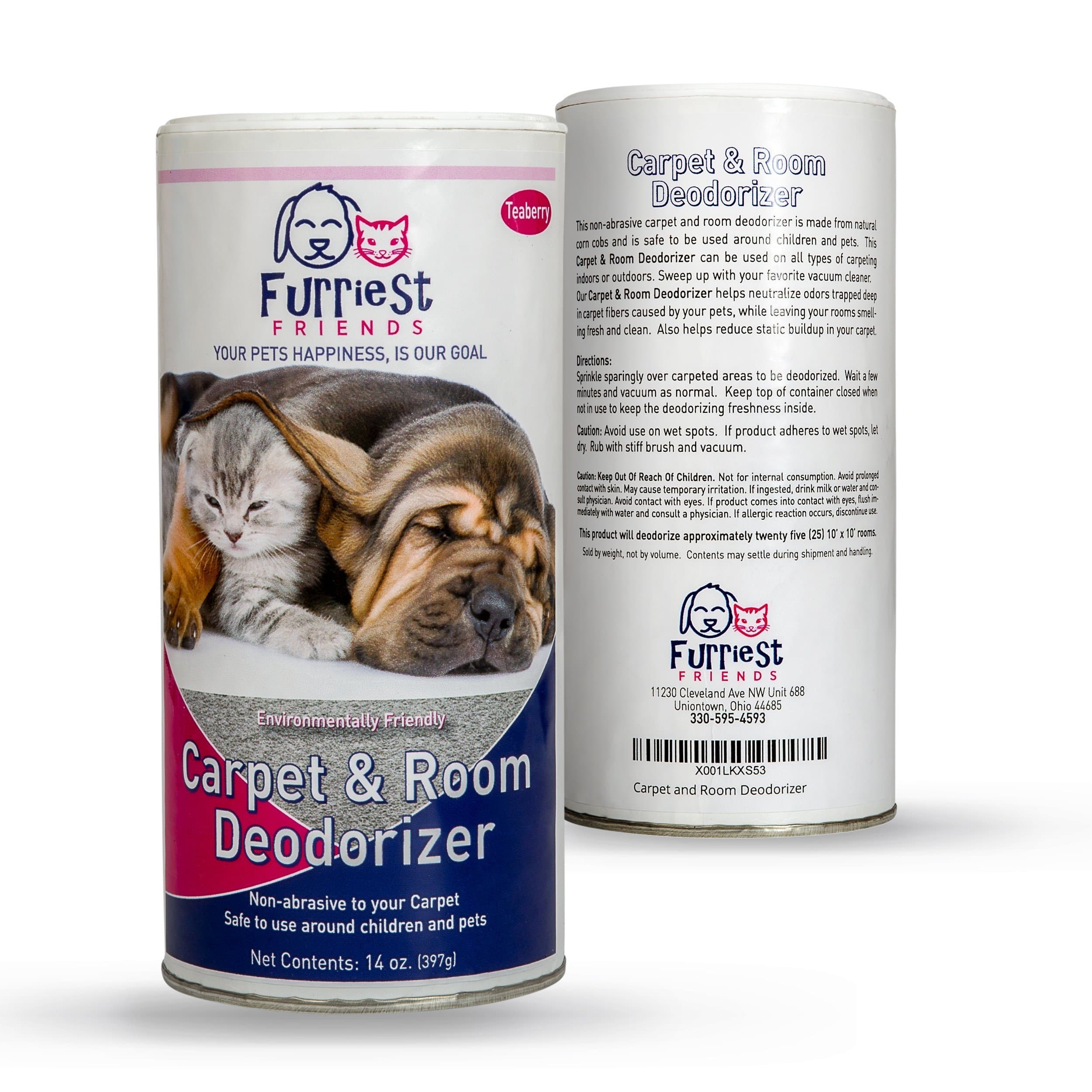 Carpet and Room Deodorizer – Pet Odor Eliminator Neutralizer - Pet Safe - Environmentally Friendly – Odor Remover - Natural Non-Abrasive Powder
