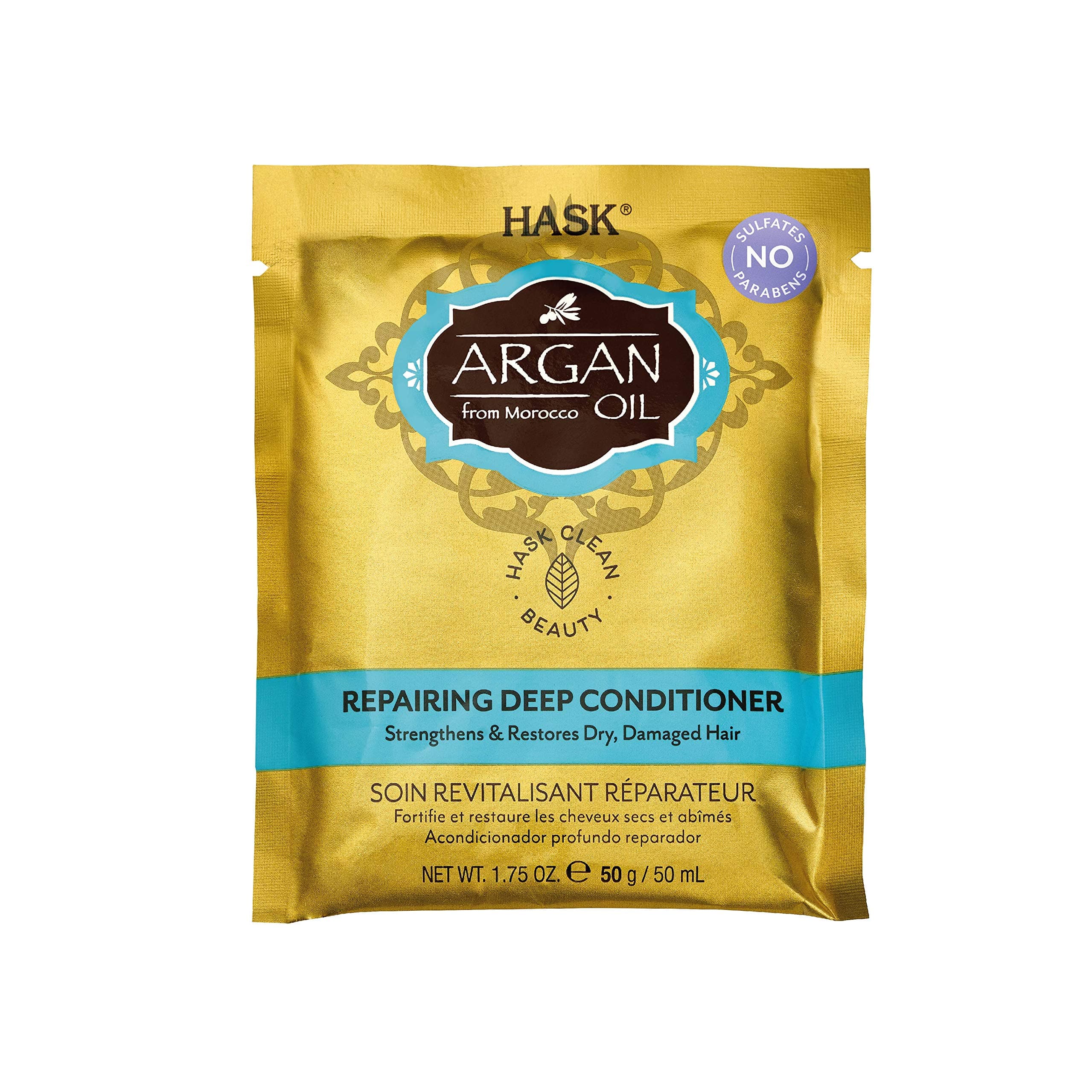 HASKArgan Oil From Morocco Repairing Deep Conditioner, Hair Treatment 1.75 oz (Pack of 10)