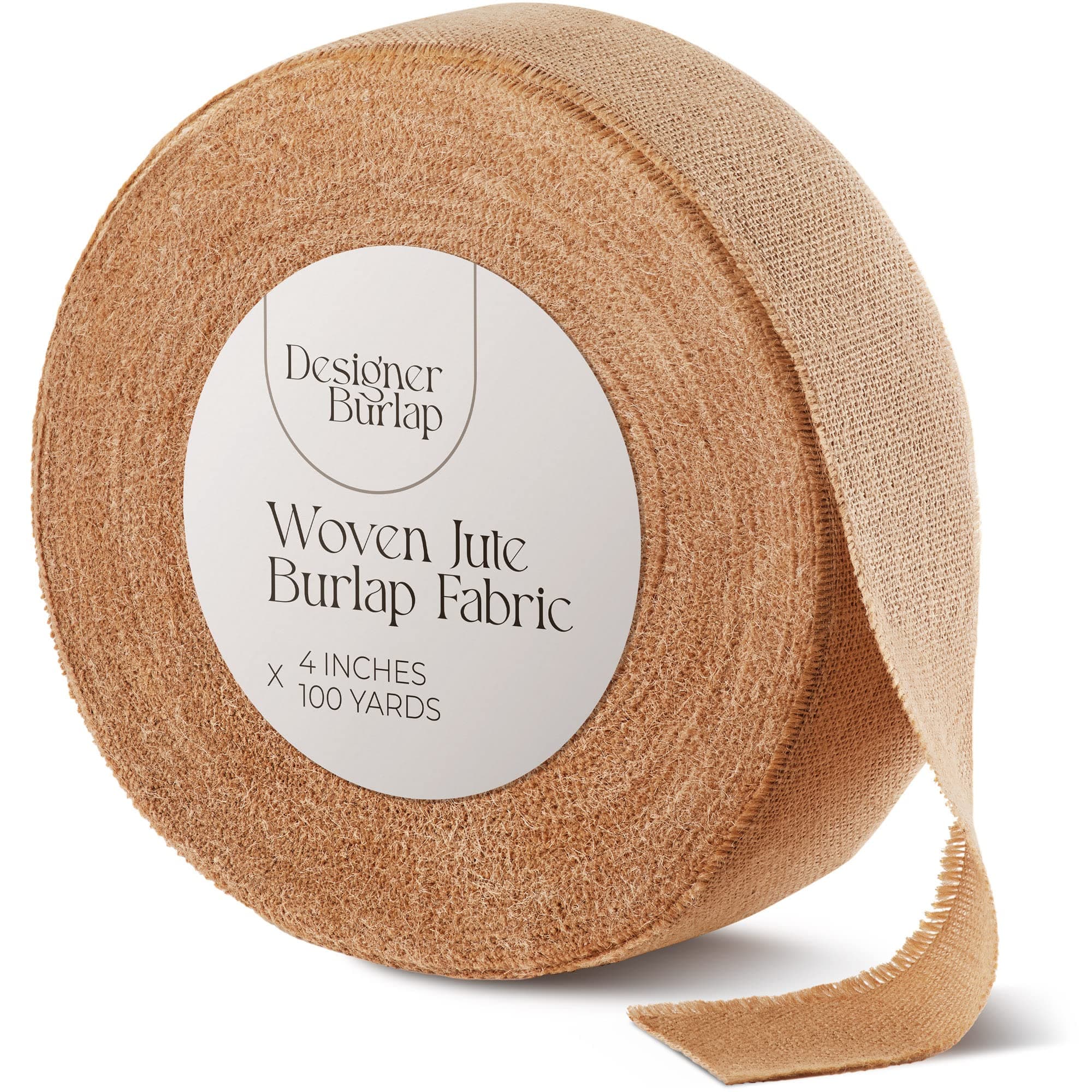 100% Jute Burlap Ribbon Roll