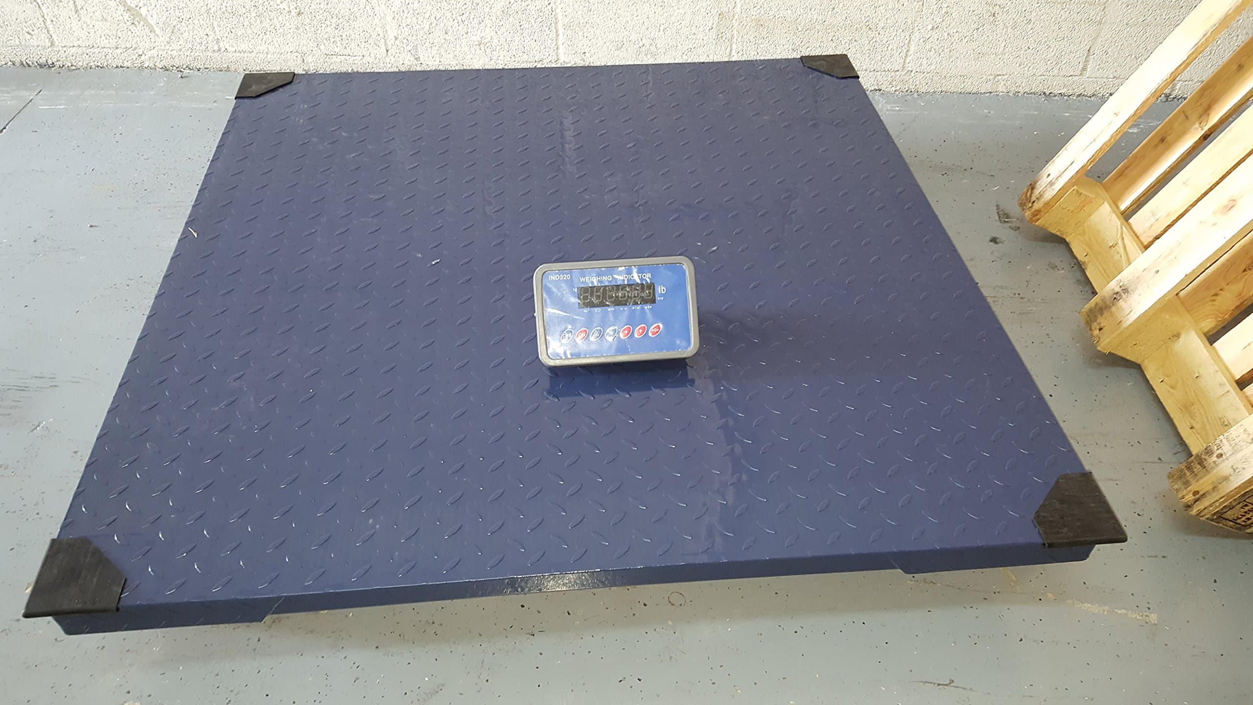 CAS HFS-Seris 405 Industrial Heavy Duty Floor scale 4'x4' Platform 5000x1 lb,NTEP,Indicator 200A, Made in Korea