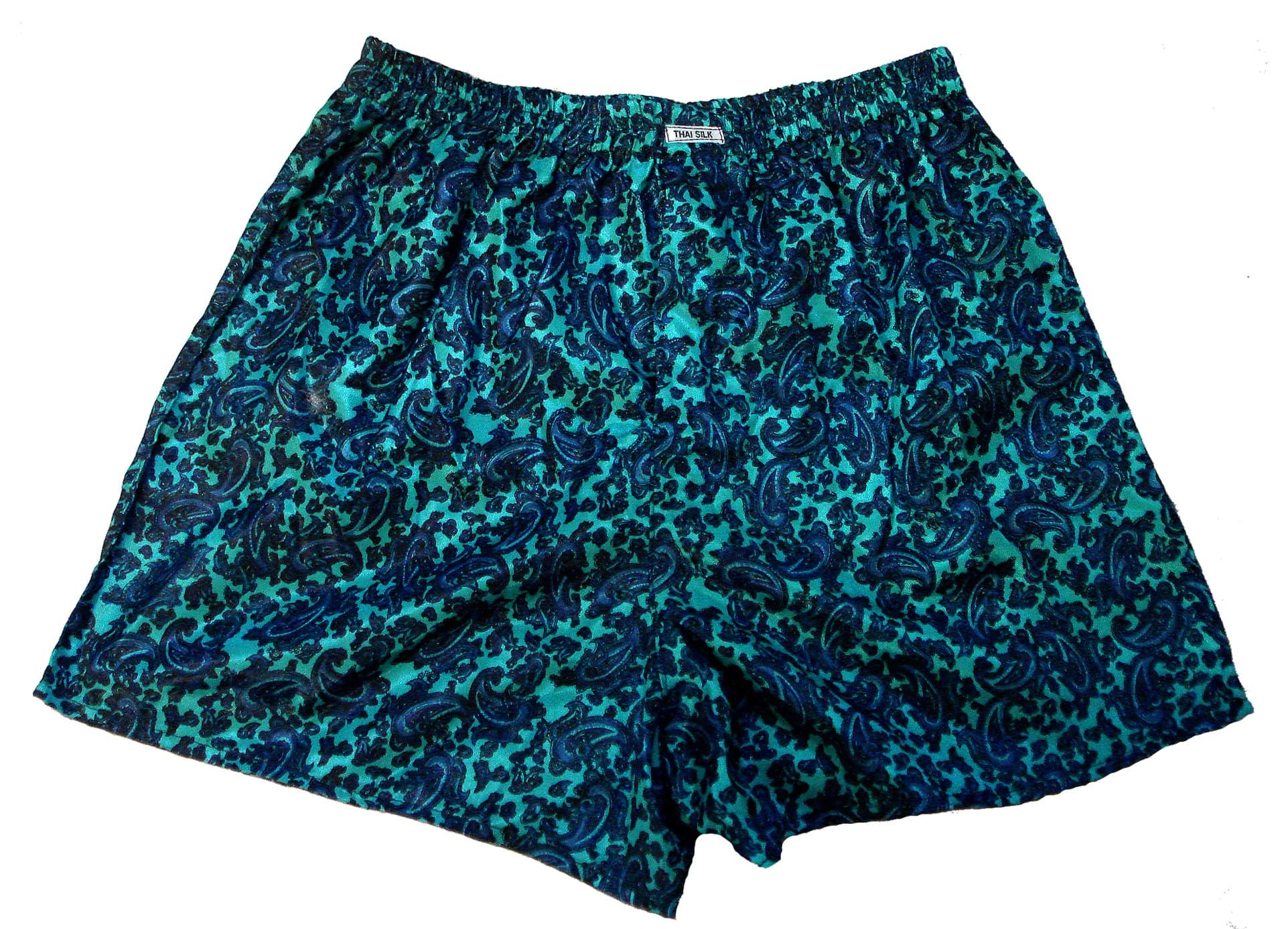 Thai Silk Boxer Shorts Underwear Men Sleepwear (M)