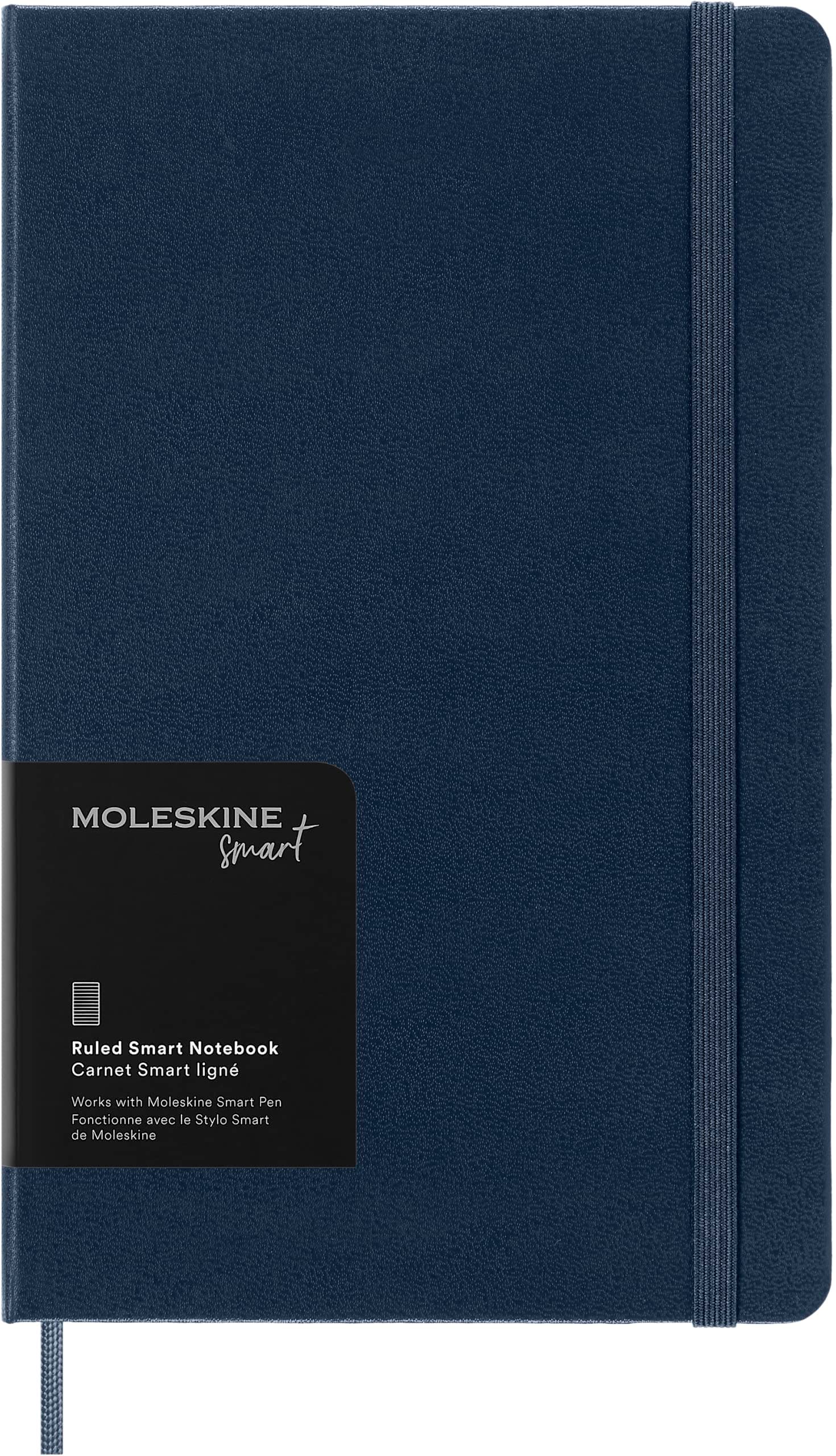 Smart Notebook, Large, Ruled, Sapphire Blue, Hard Cover (5 x 8.25)