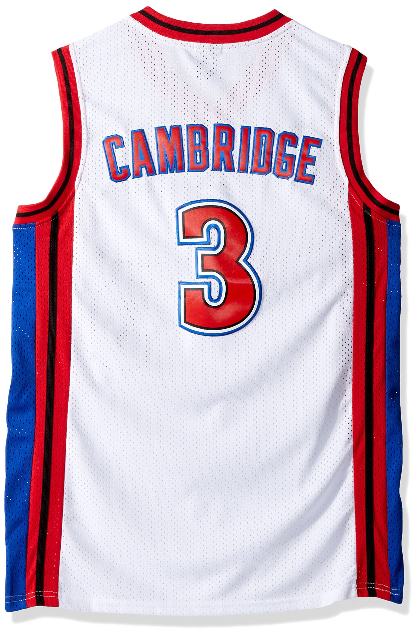 Cambridge #3 Knights Throwback Basketball Jersey Embroidery Small-XXL (White, Small)