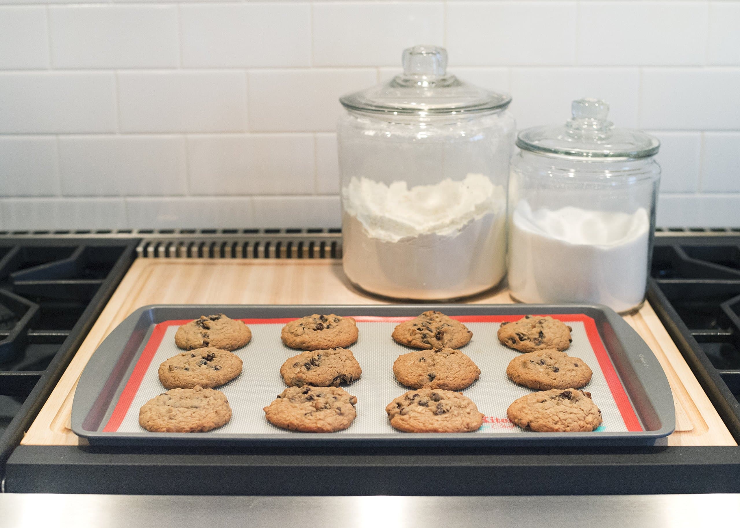 Two(2) Large Half Sheet Size Non-Stick Silicone Baking Mats for use with Standard Baking Pans or Jelly Roll Pans