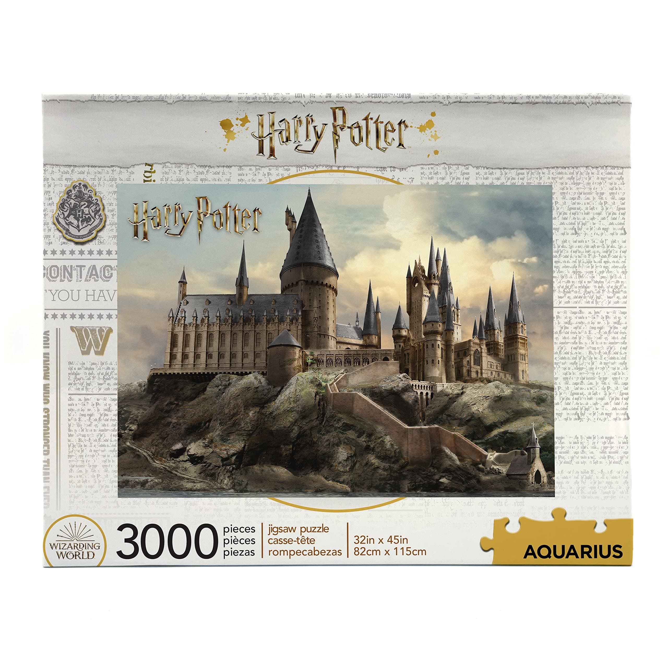 AQUARIUS 68510 Harry Potter Hogwarts Giant 3000 Piece Jigsaw Puzzle 1150mm x 820mm, Mixed Large