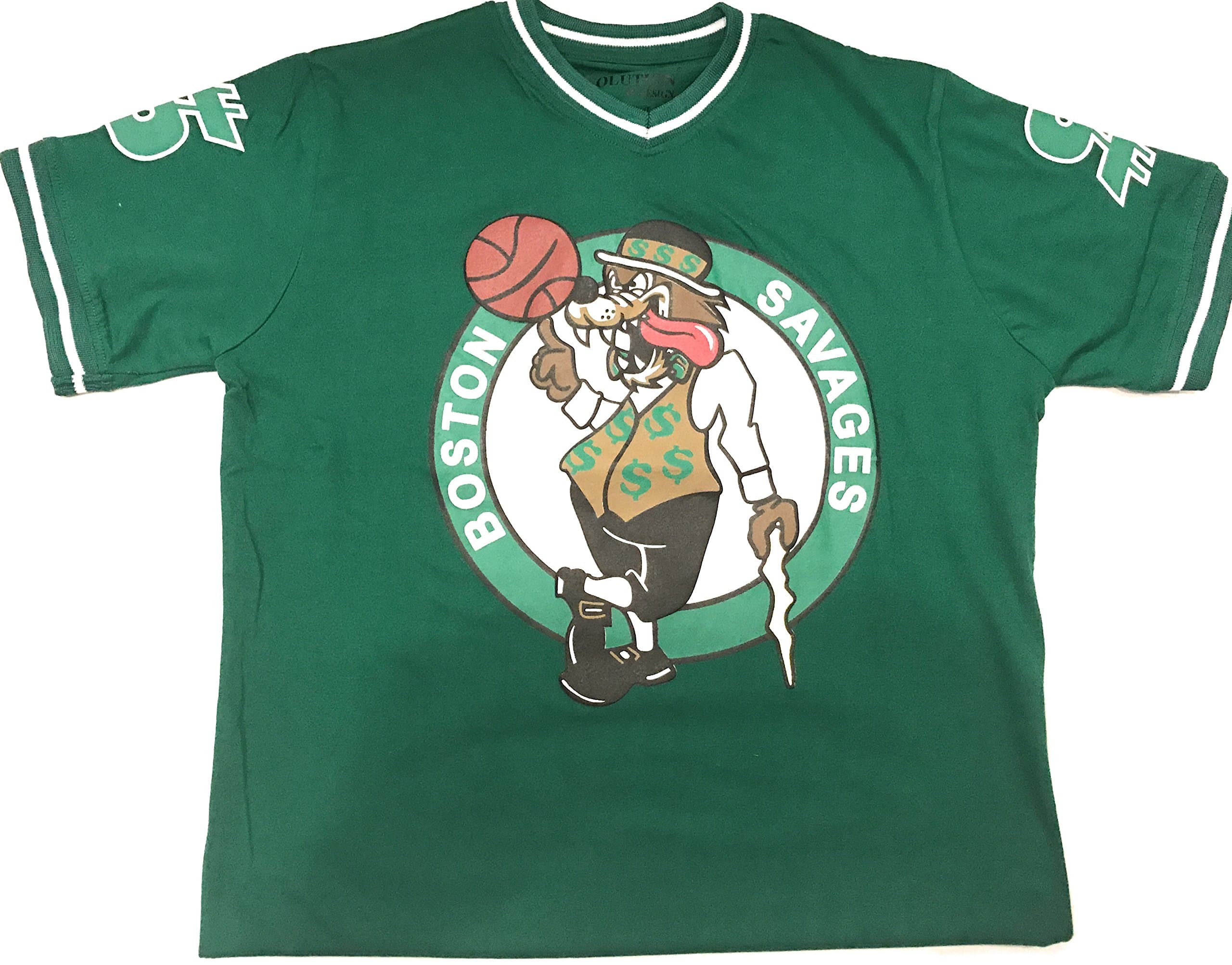 EVOLUTION Boston Savage Men's T-Shirt Short Sleeve (2X-Large) Green