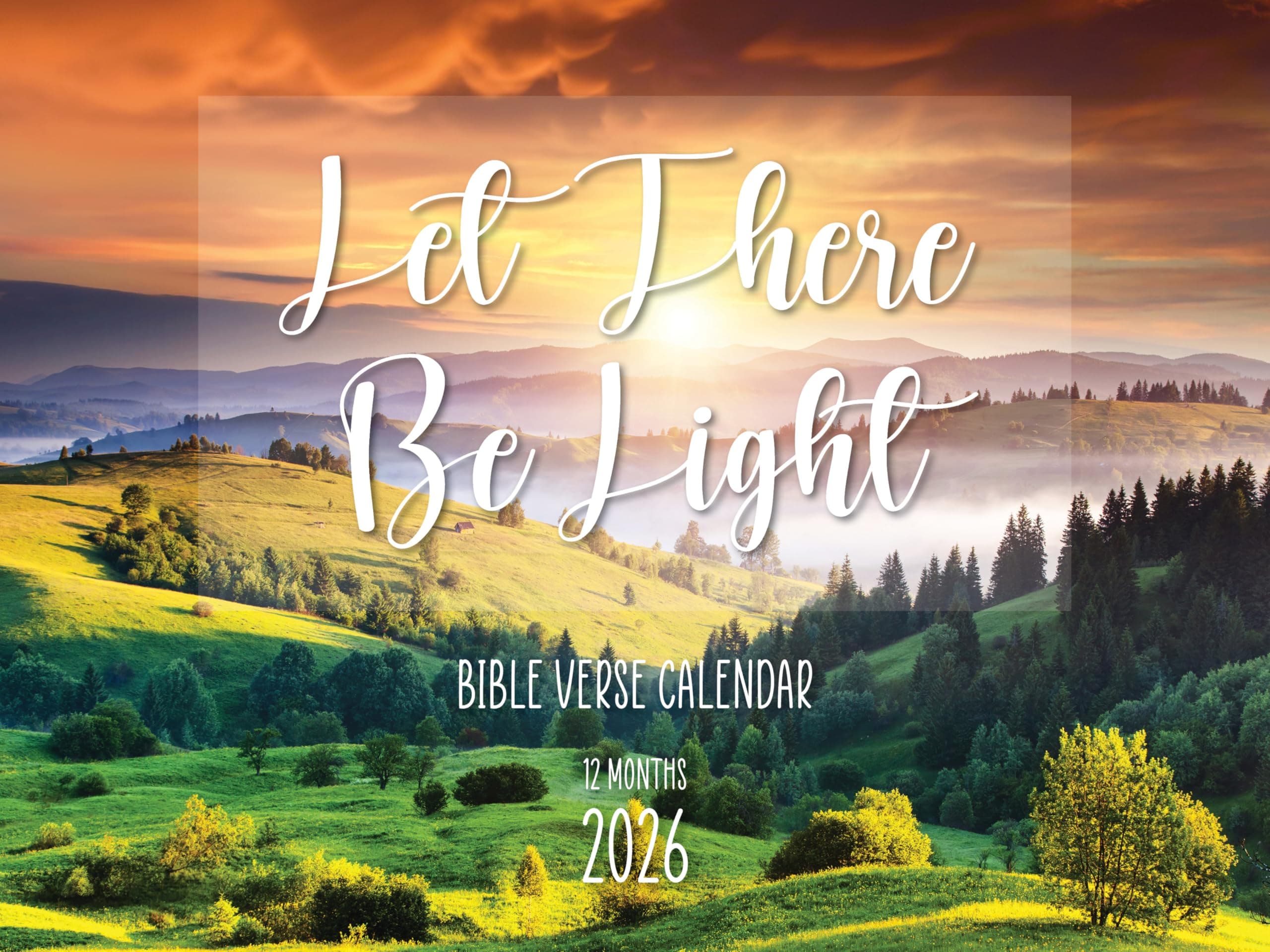 Let There Be Light Bible Verse Wall Calendar 2026
