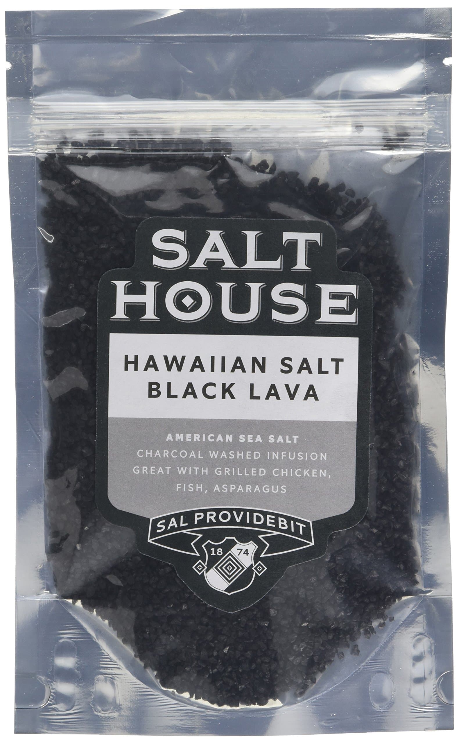 Pacifica Hawaii Hawaiian Black Lava Sea Salt in Pouch 200 g (Pack of 2)