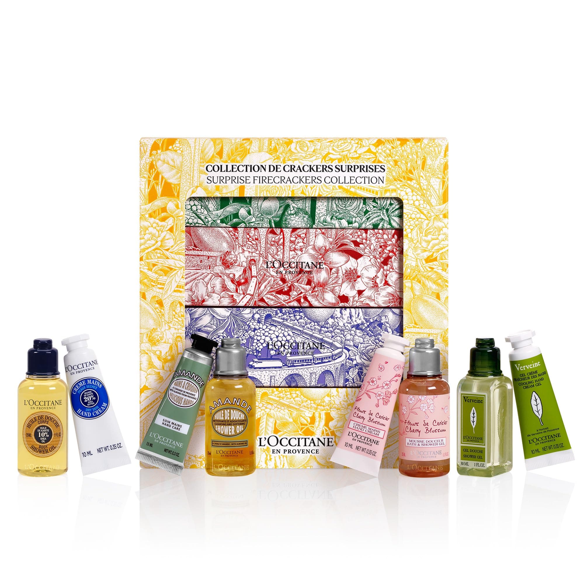 L'OccitaneFestive Hand & Body Crackers Collection | Vegan & 96% Readily Biodegradable | Premium & Clean Beauty Bath & Body Gift Set for All Skin Types