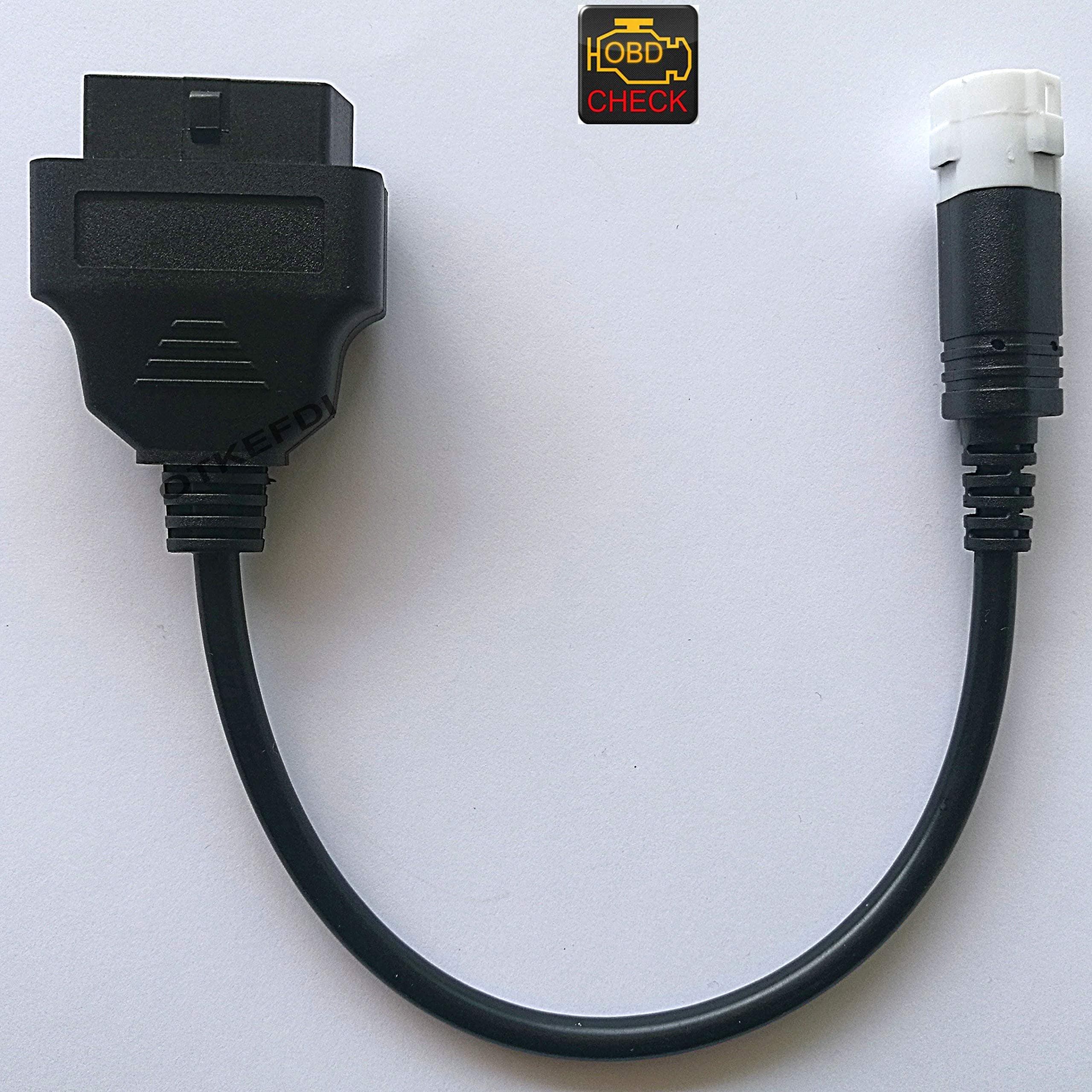 OTKEFDI Motorbike 3pin OBD Diagnostic Cable for Yamahaaa Motorcycle K-line Models