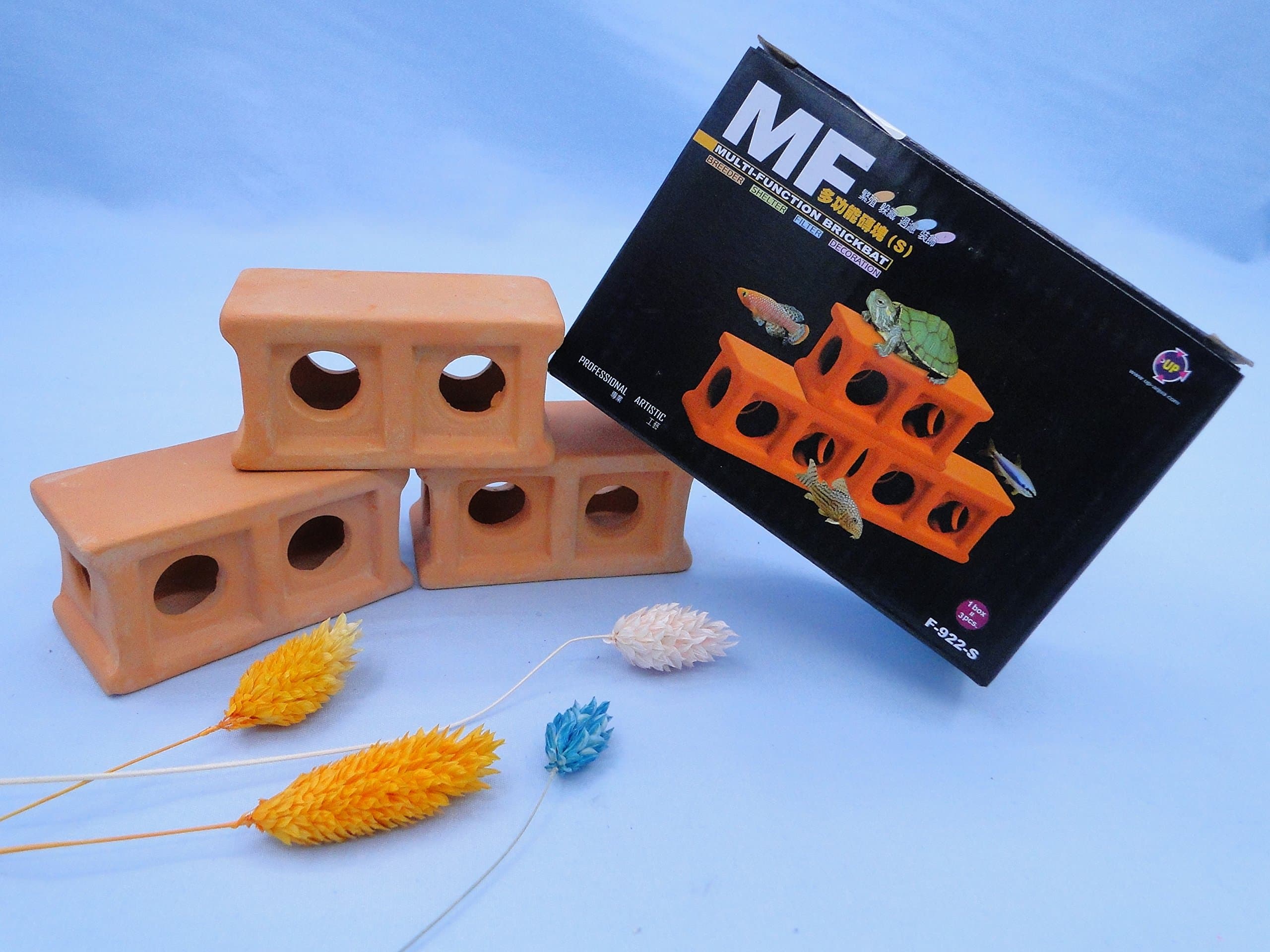 Ceramic Pleco Spawning Brick Aquarium Shrimp breedi​ng cave Baby Fishes Tank