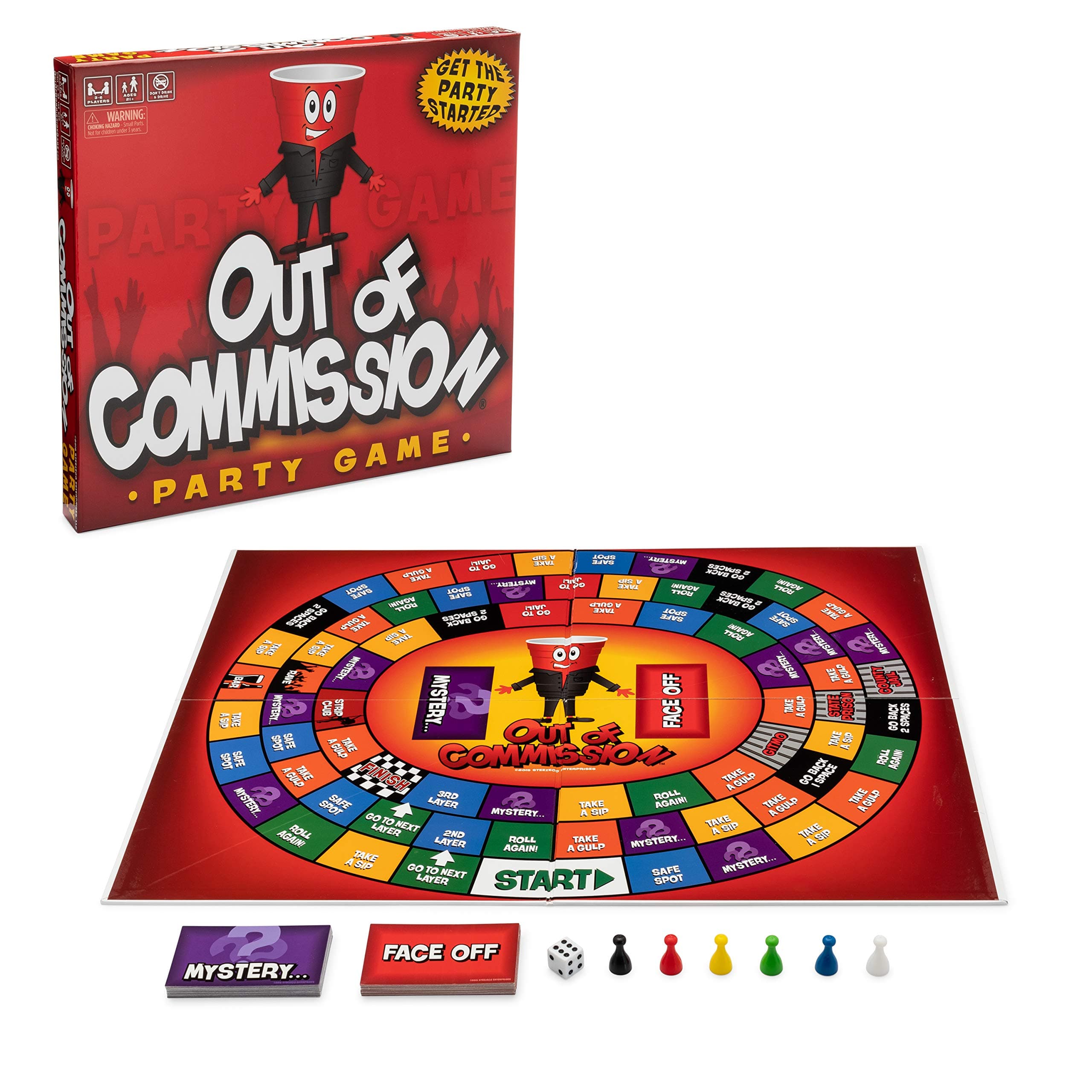 OUT OF COMMISSION Party Game [a Drinking Board Game for Adults]