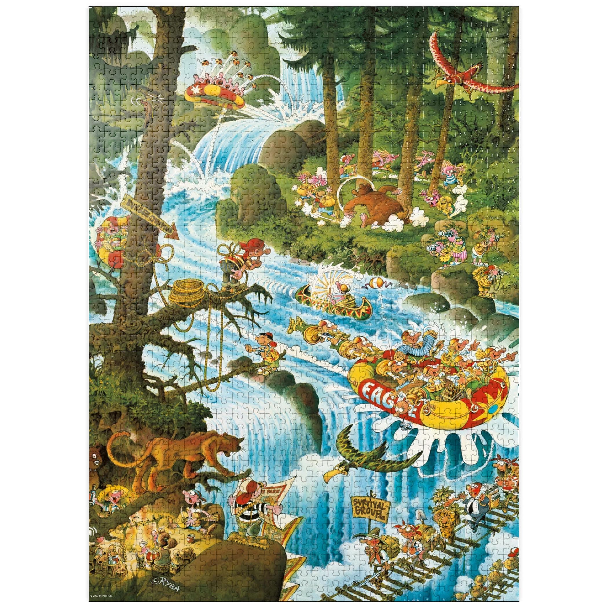 MyPuzzle Action - Michael Ryba - Cartoon Classics - Premium 1000 Piece Jigsaw Puzzle for Adults