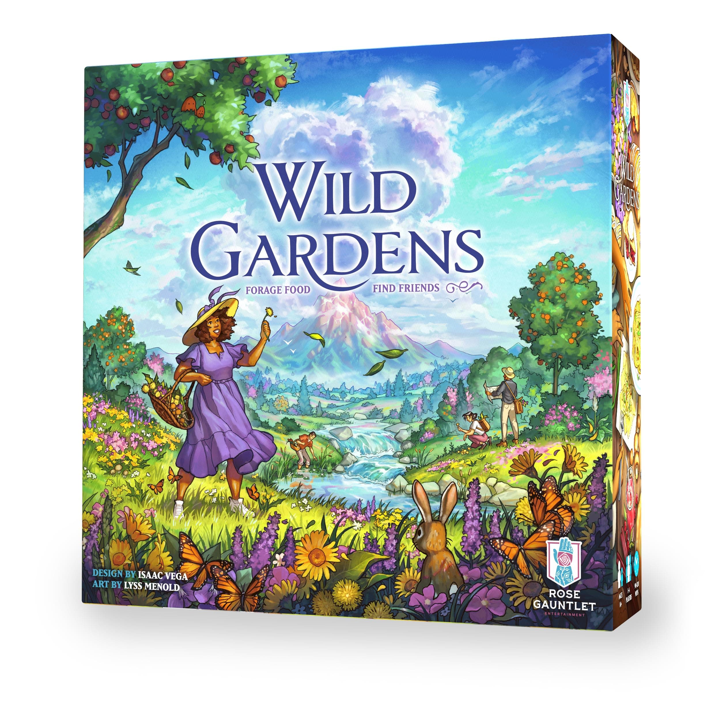 Rose Gauntlet: Wild Gardens - Cozy Family Board Game, Strategy Solo Foraging Game, Explore & Gather Ingredients to Cook, Ages 14+, 1-4 Players, 90 Min