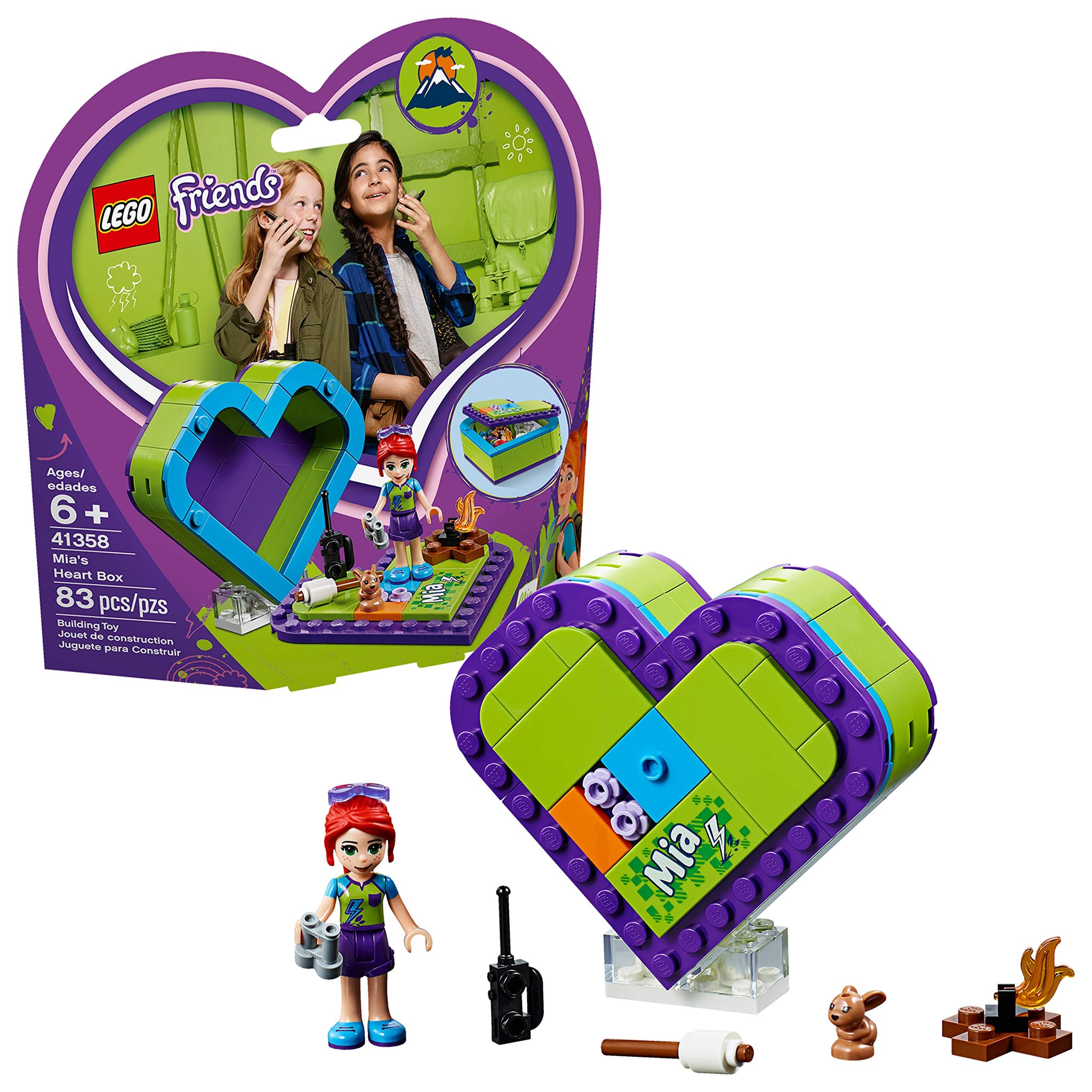 LEGOFriends Mia’s Heart Box 41358 Building Kit (83 Pieces) (Discontinued by Manufacturer)