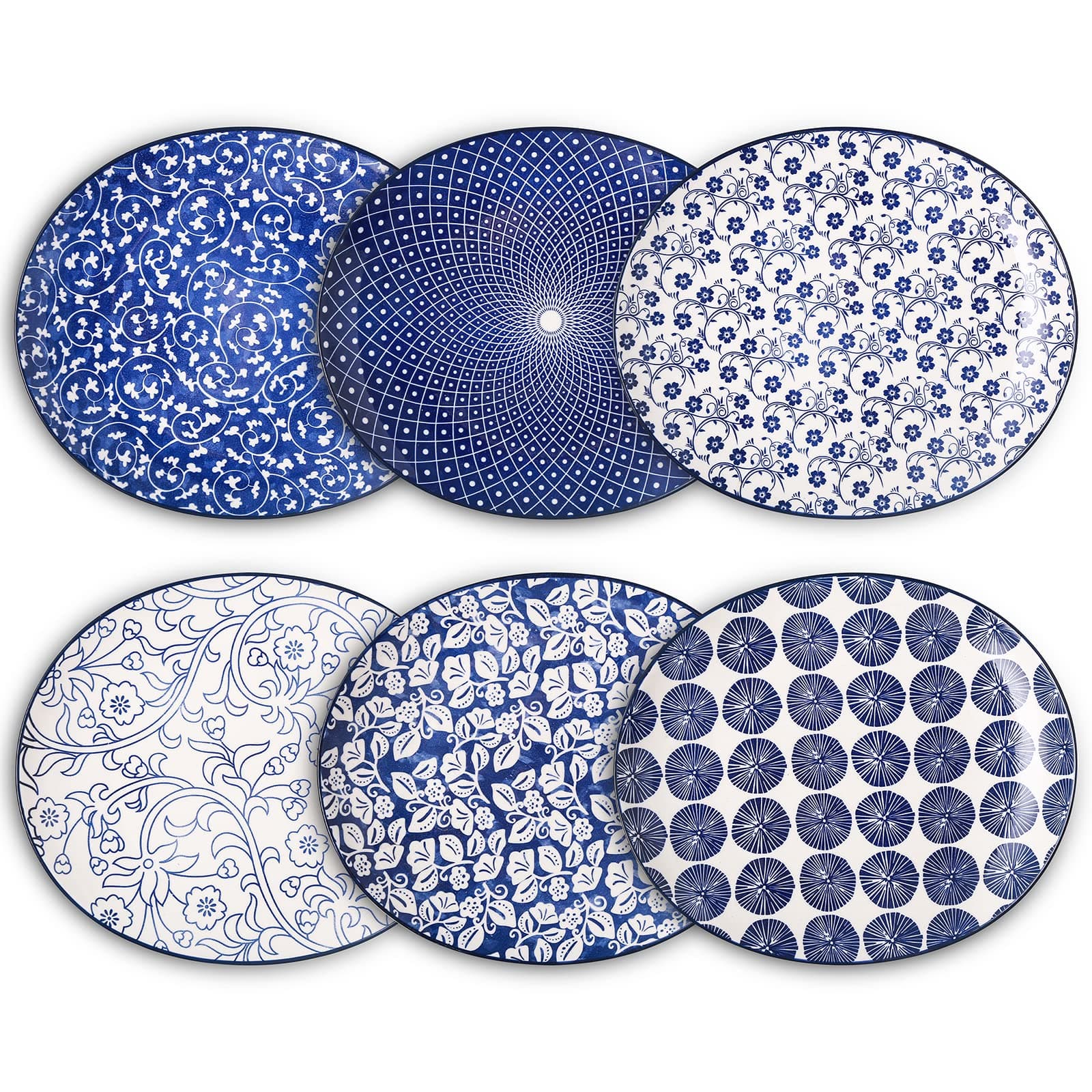 Oval Dinner Plates Set