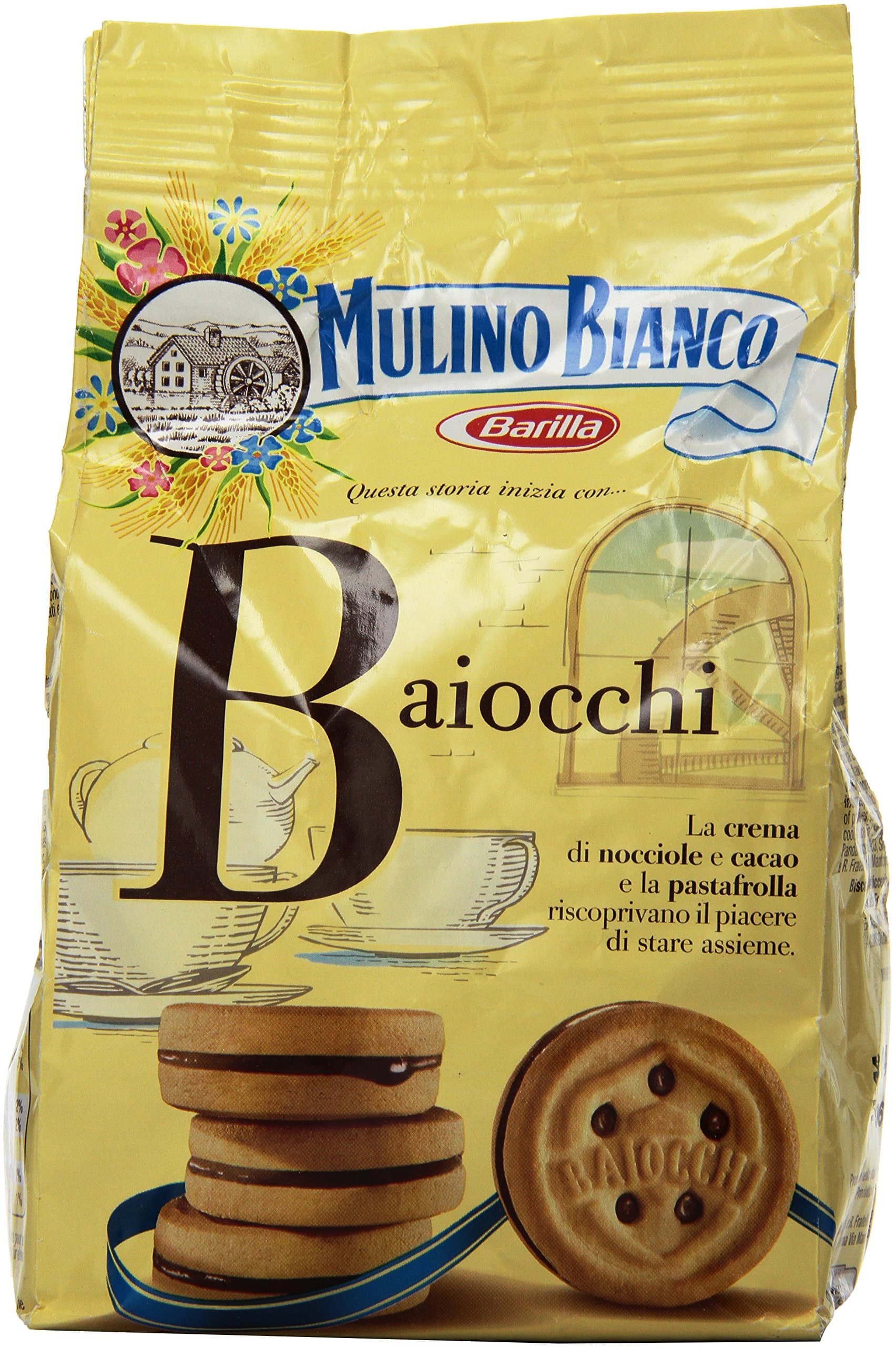 MULINO BIANCO BAIOCCHI NOCCIOLA 6 X 6 COOKIES - 11.85 OZ