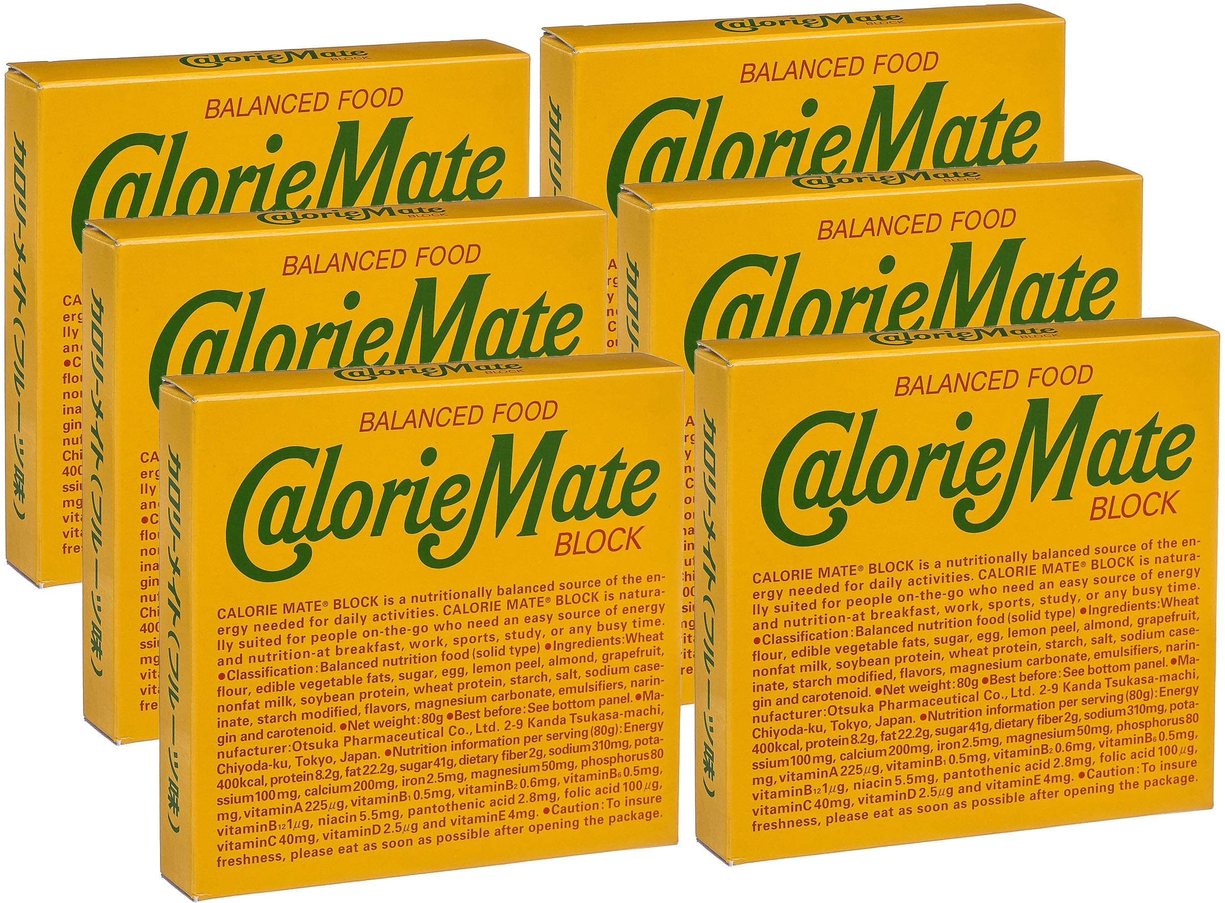 Otsuka Calorie Mate Balanced Food Fruit 2.82oz/80g (6pack)