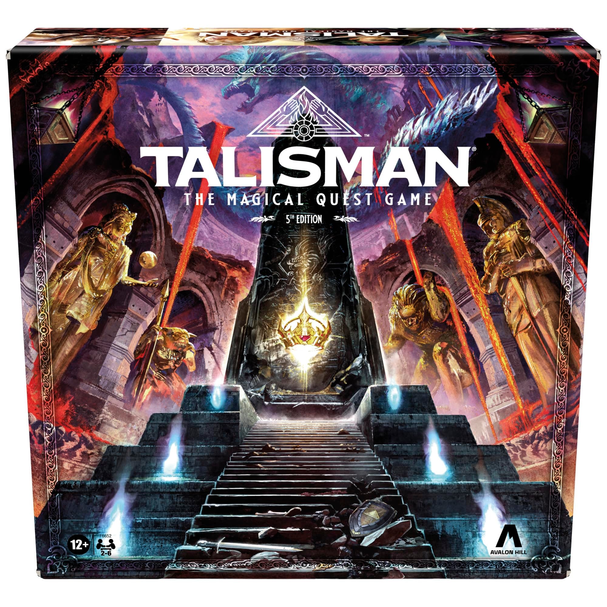 Hasbro Gaming Avalon Hill Talisman: The Magical Quest Board Game, 5th Edition | Fantasy Tabletop Adventure Games | Ages 12 and Up | 2 to 6 Players | Roleplaying Strategy Games