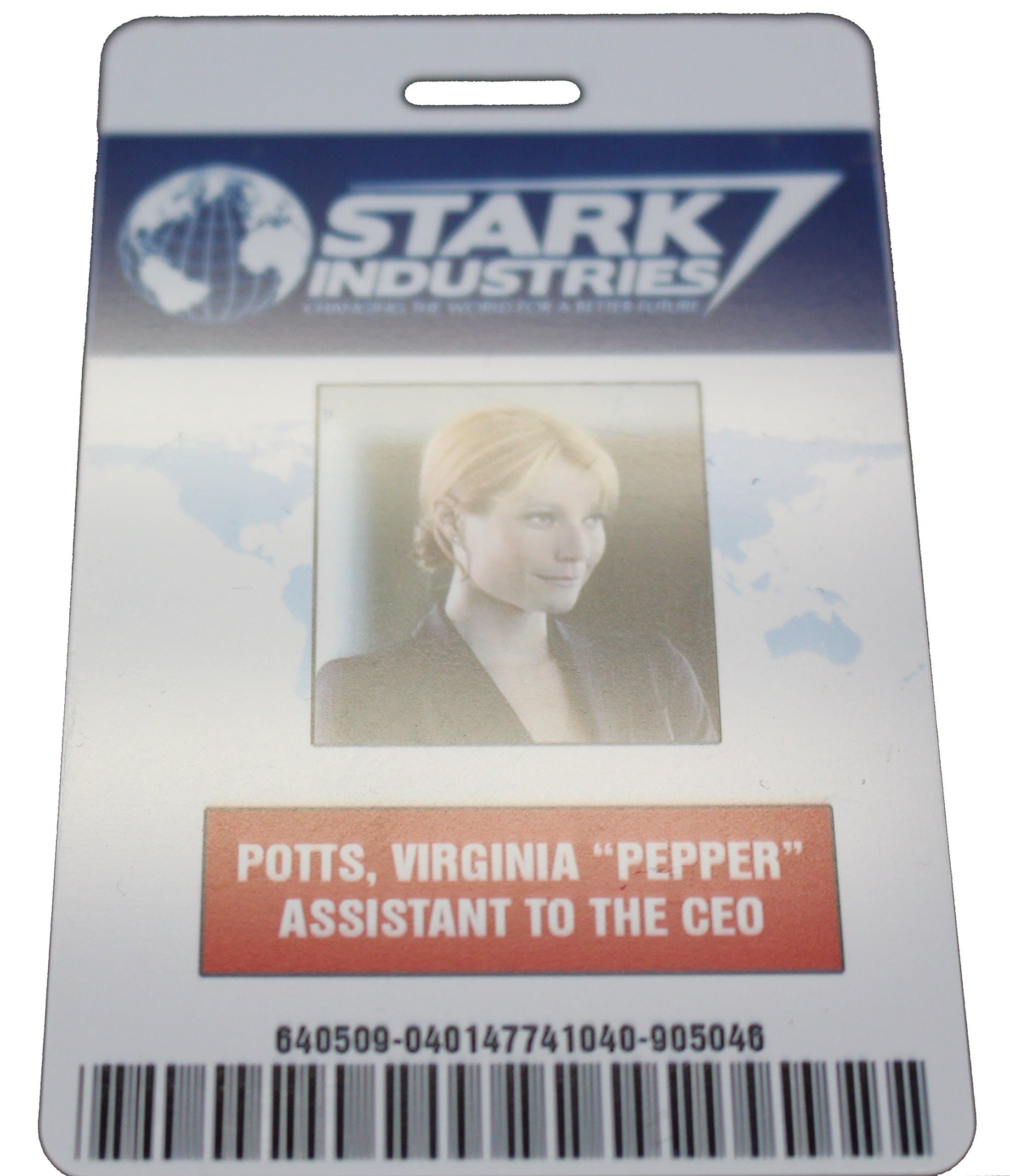 SuperVillain DesignsStark Industries Virginia Potts Pepper Movie Prop Badge