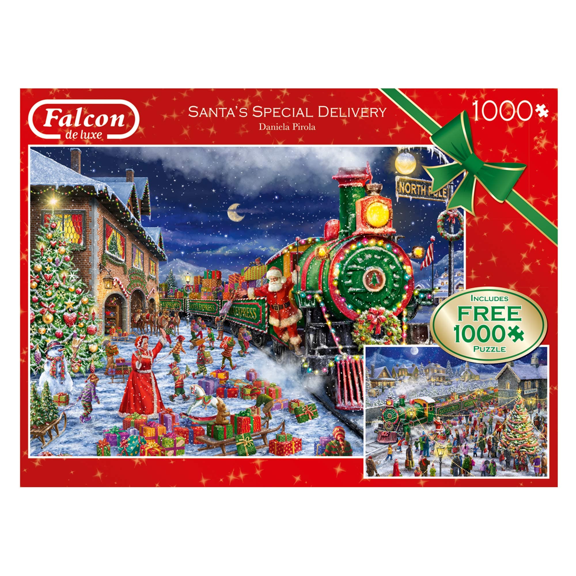 Jumbo 11268 Falcon Deluxe-Santas Special Delivery 2 x 1000 Pieces Jigsaw Puzzle