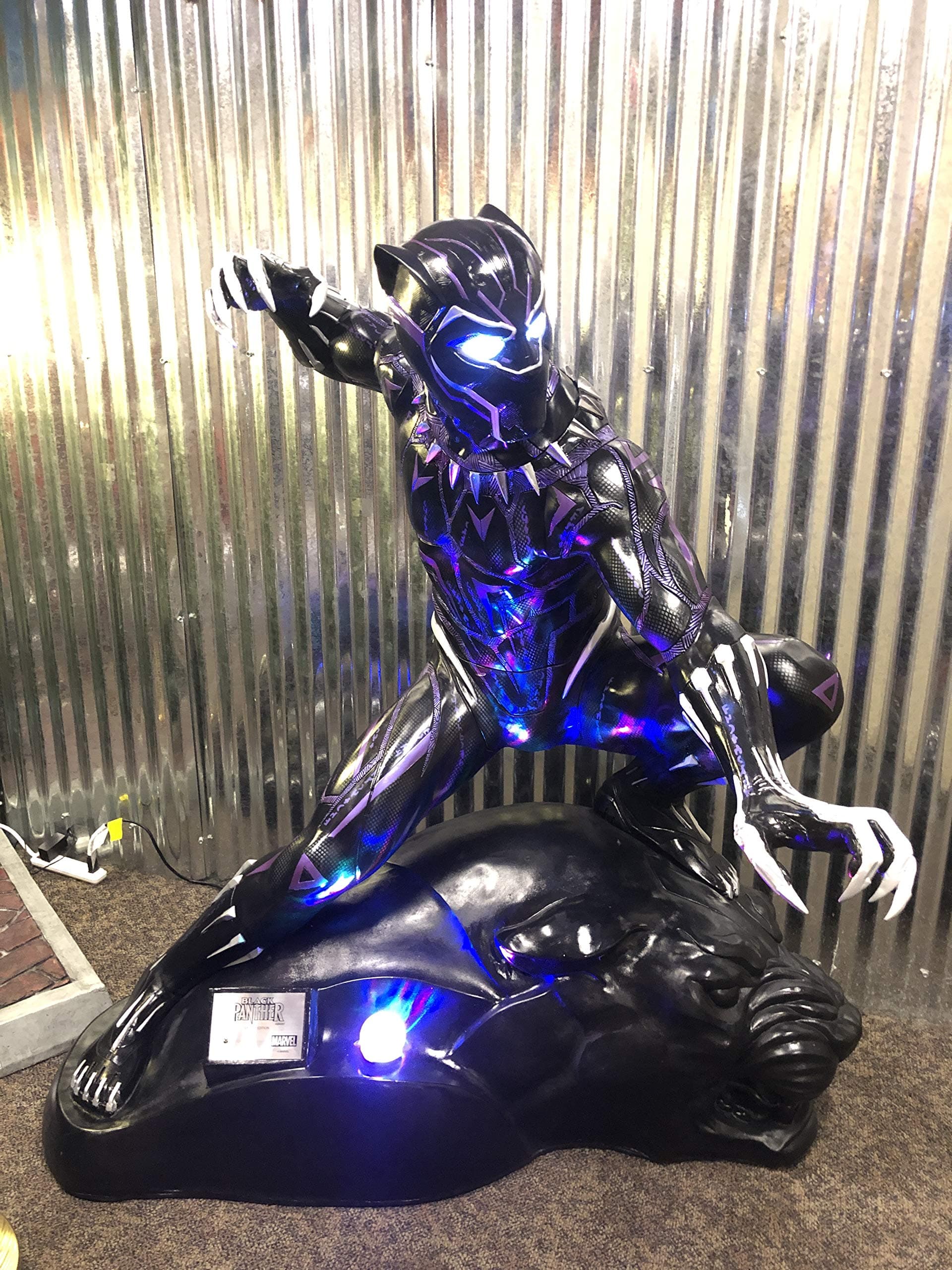 LM Treasures Black Panther Life Size Statue Marvel