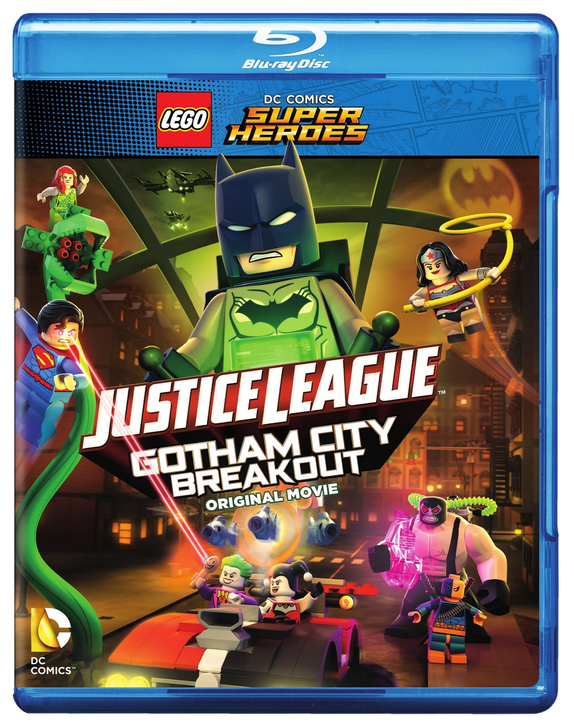 LEGO DC Comics Super Heroes: Justice League: Gotham City Breakout (Blu-ray + DVD + Digital HD + Includes Nightwing Lego Mini figure)