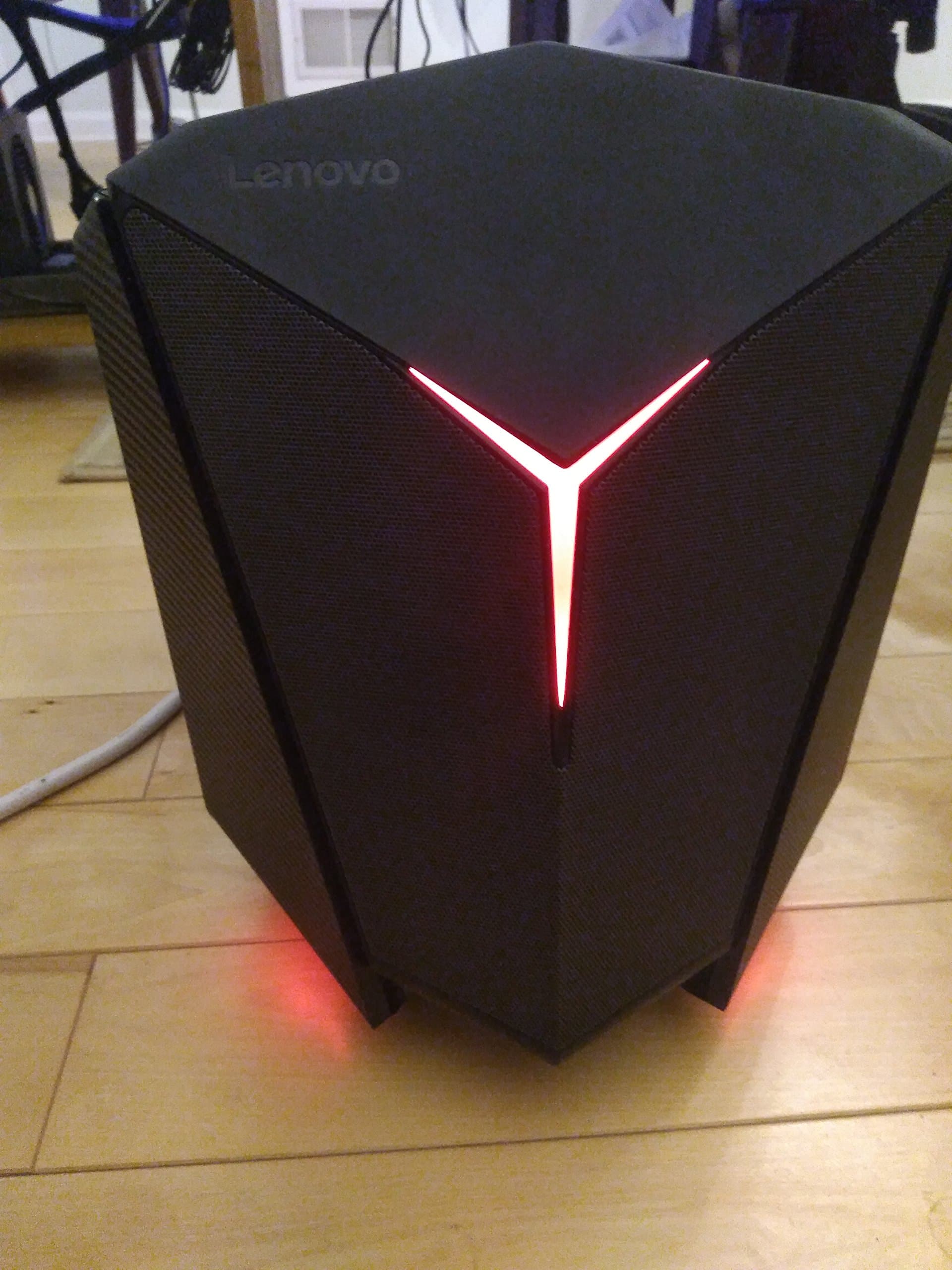 Lenovo ideacentre Y720 Cube-15 - Gaming Tower Desktop Computer (Intel Core i5-7400 / AMD Radeon RX 480 / 8GB / 1TB / Windows 10 Signature Image) 90H2003VUS