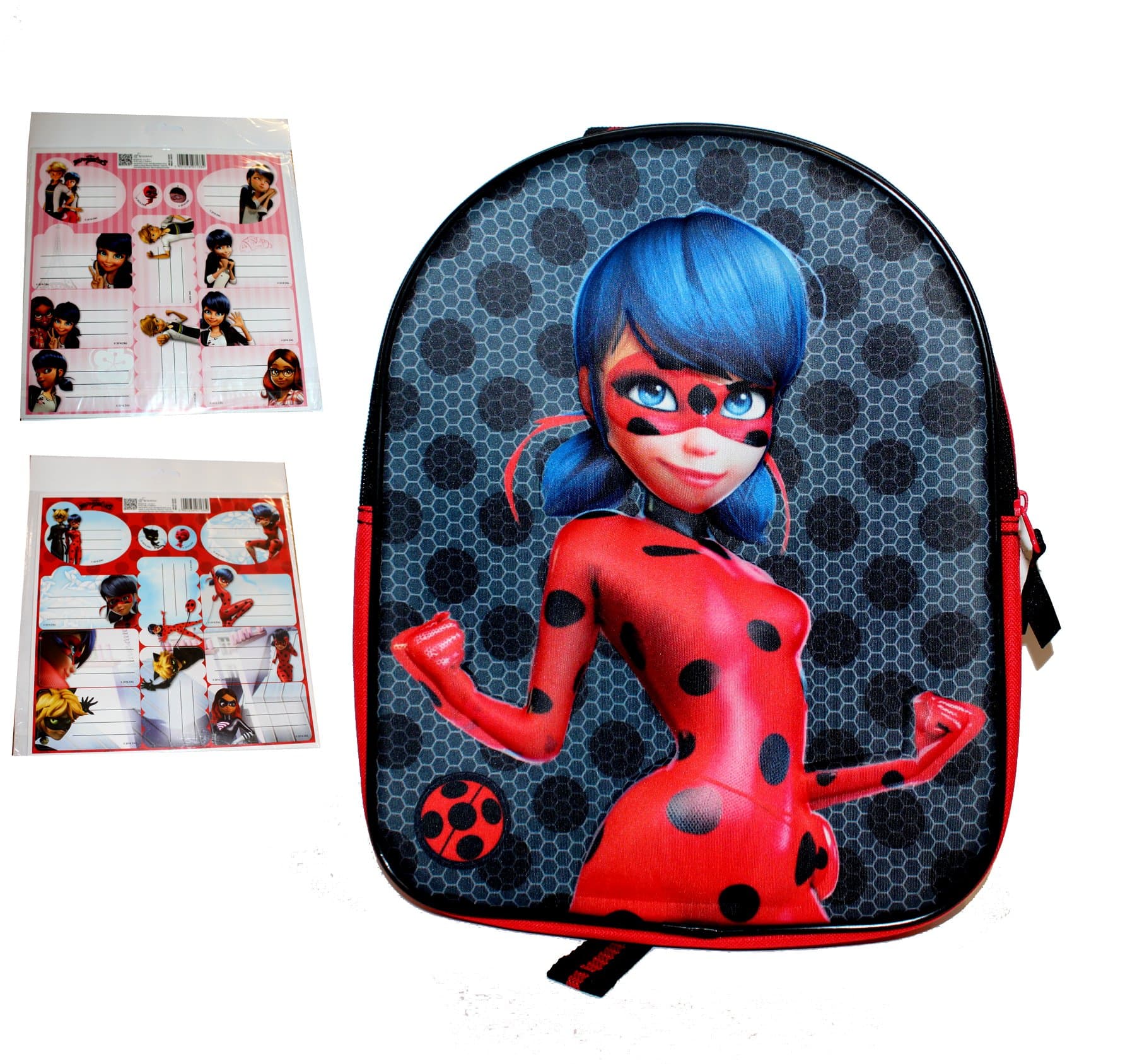 Vadobag Miraculous Lady Bug Girl Children's Rucksack Plus 24 3D Sticker