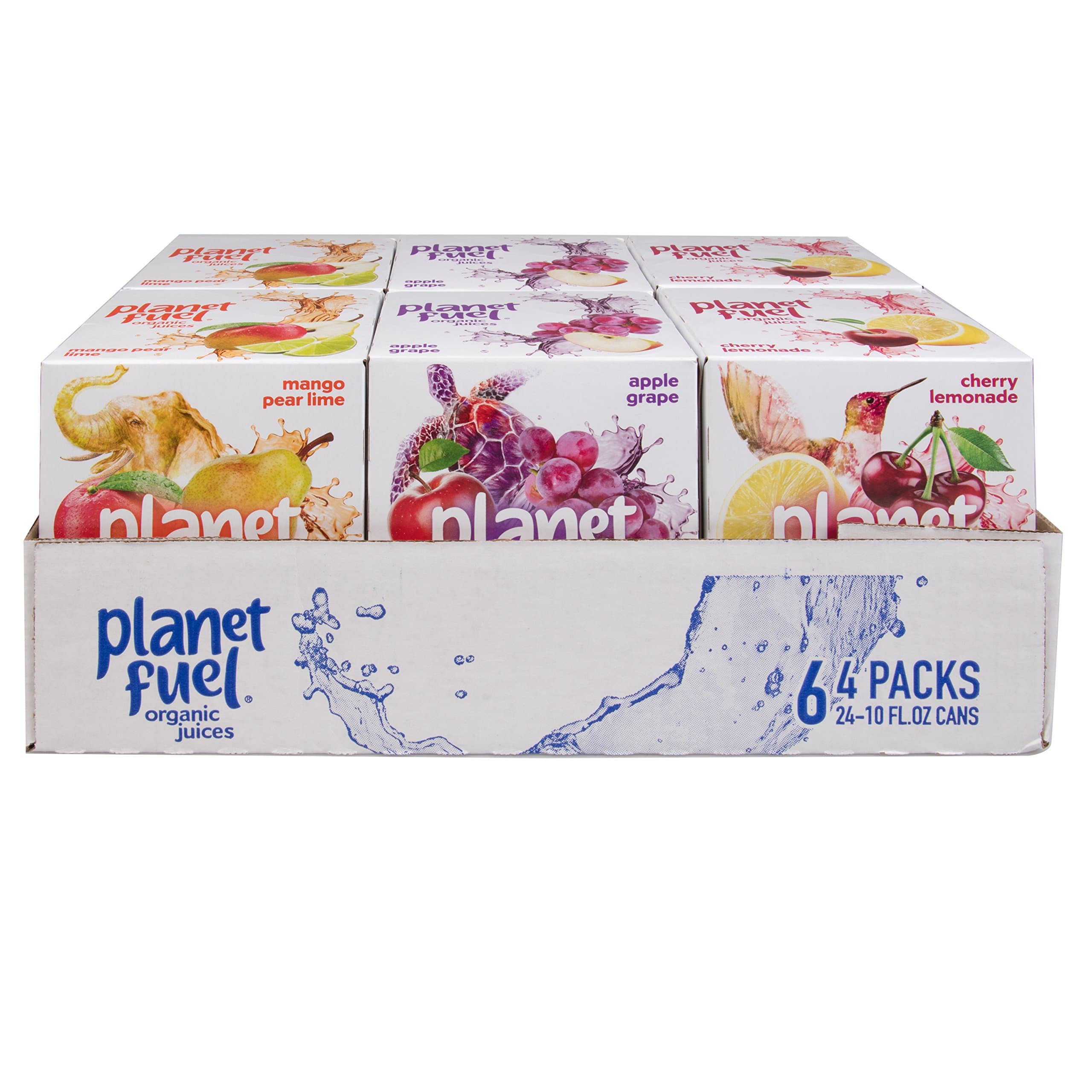 Planet Fuel Kids Organic Juice + Water (24pk) - Multi Pack (10oz) - No Artificial Ingredients, Sweeteners, or Preservatives